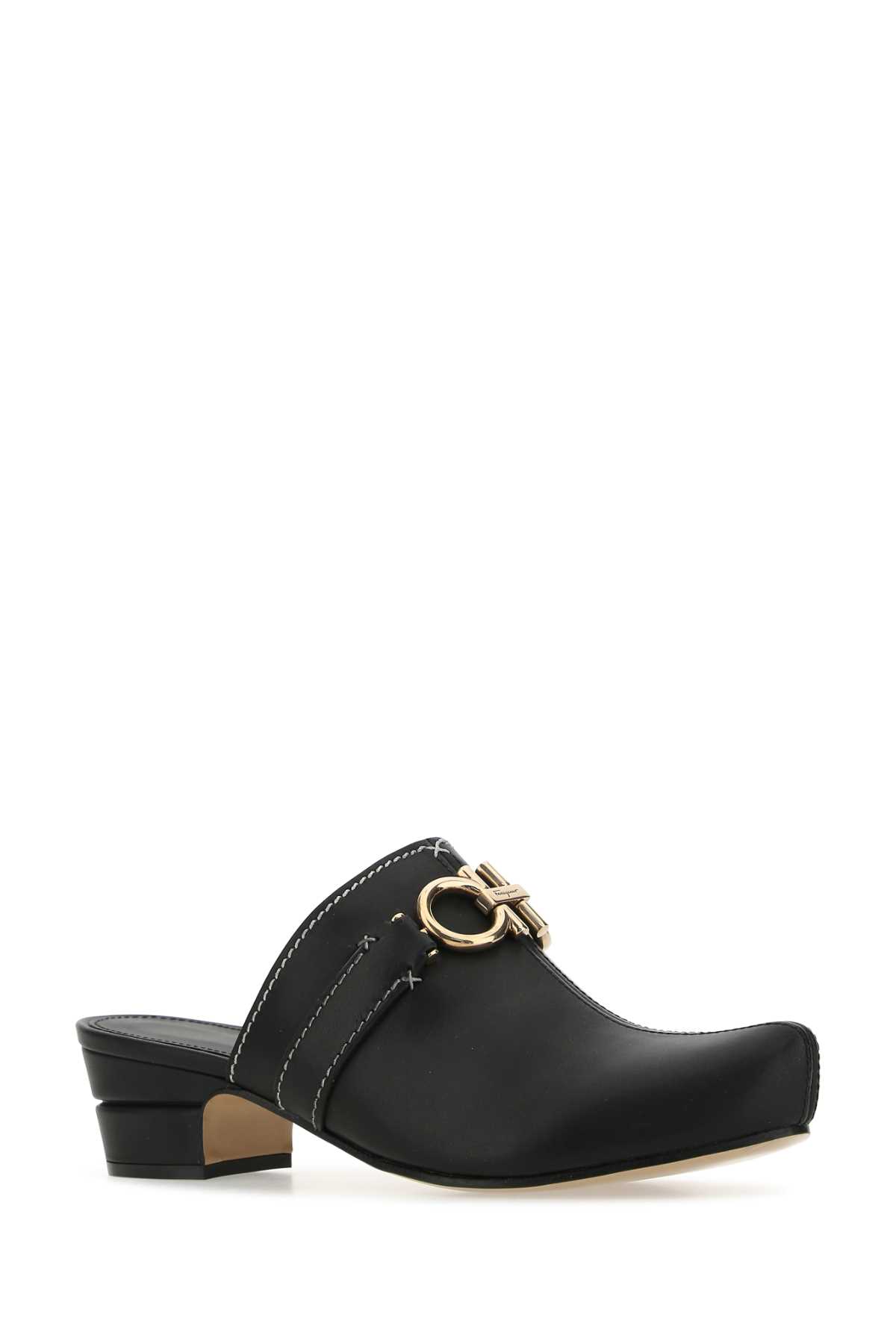 サンダル・ミュール FERRAGAMO Black leather Phobos mules (01D4367525321C NERO) Ferragamo Black Leather Phobos Mules | italist