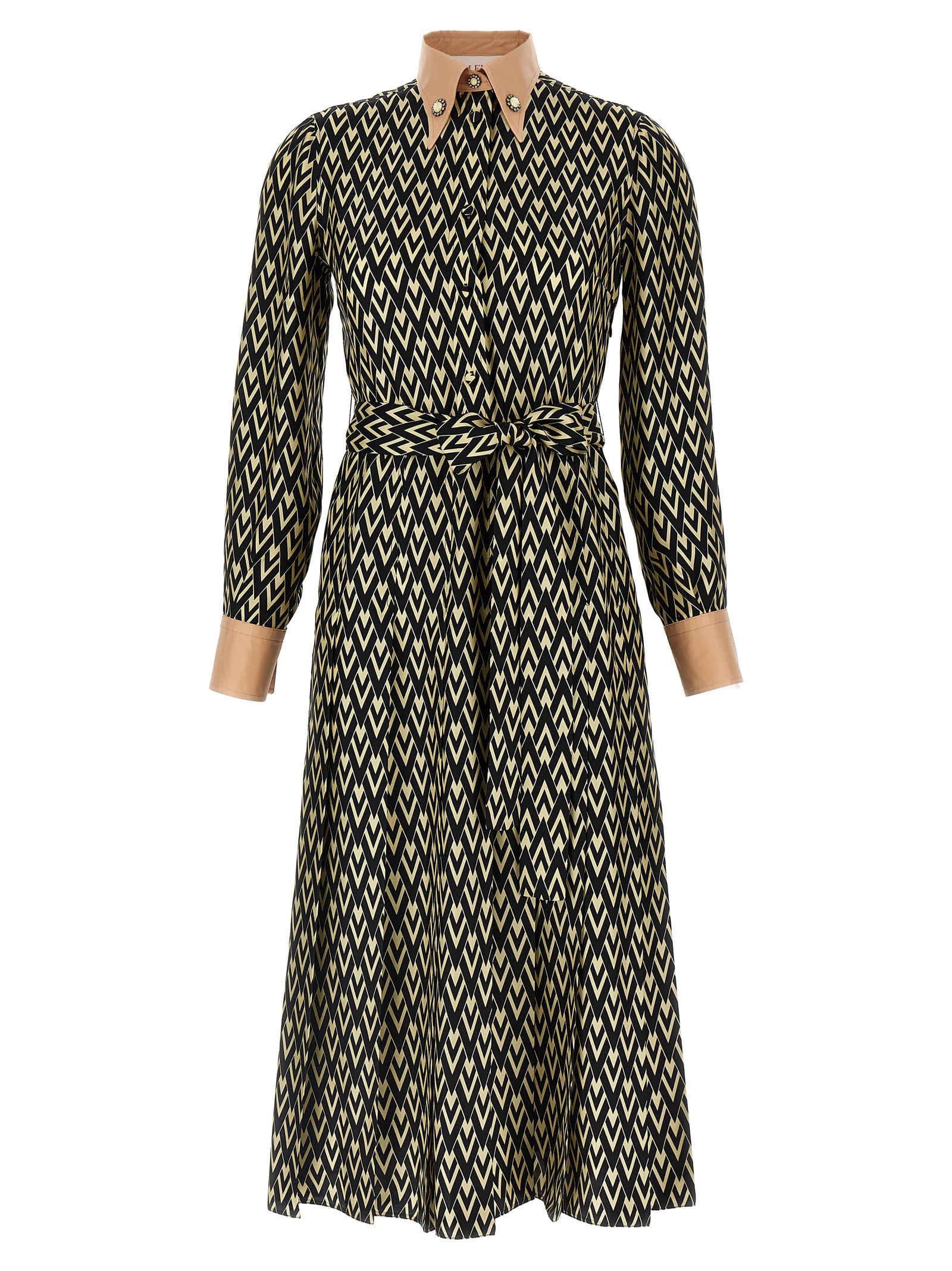スカート VALENTINO Valentino Garavani 'Toute La V' midi dress c22ba6c18a91f9e290ed37024c4d92