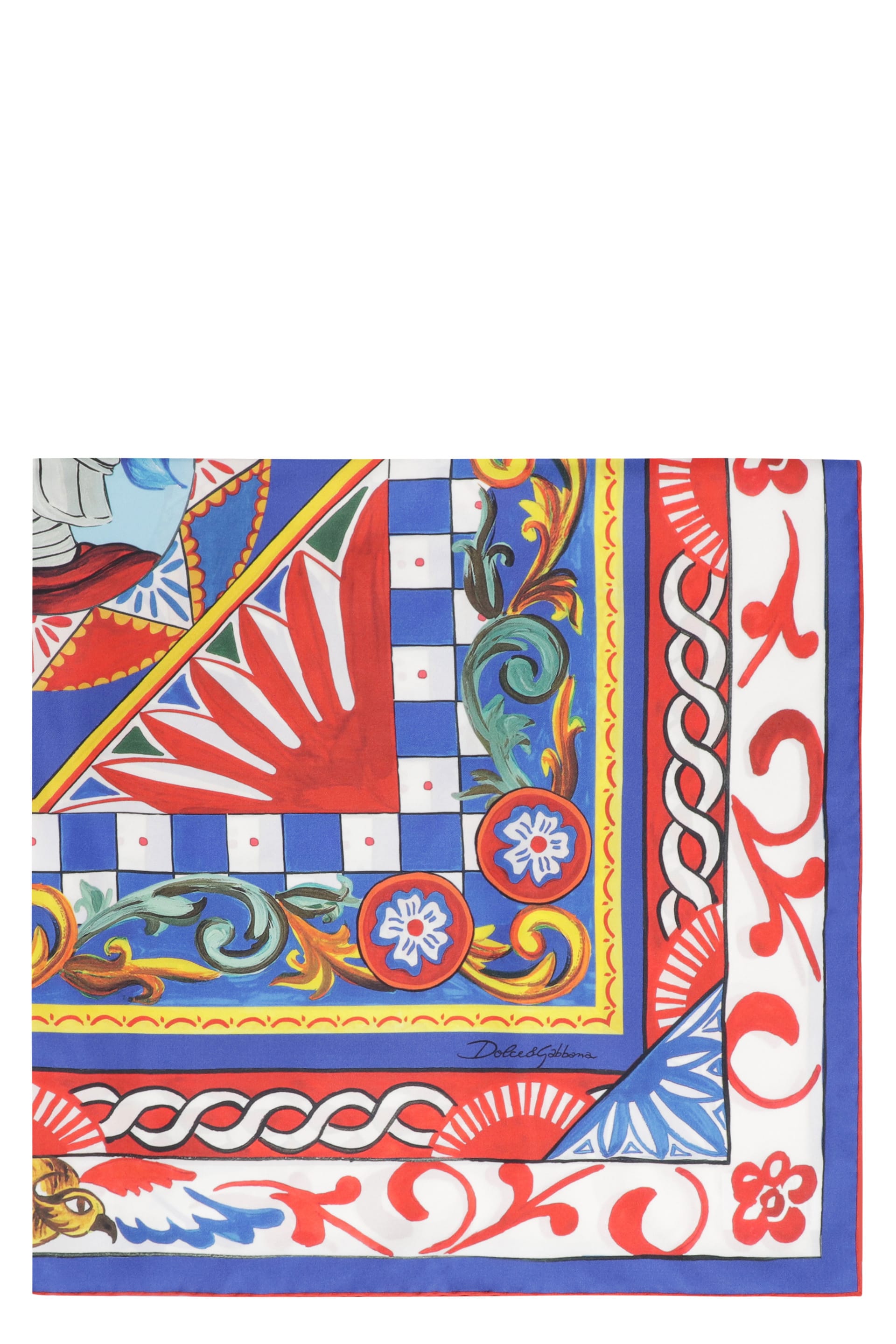 【送料&関税込】Dolce & Gabbana Printed Silk-twill Shawl Dolce & Gabbana Printed Silk-twill Shawl | italist