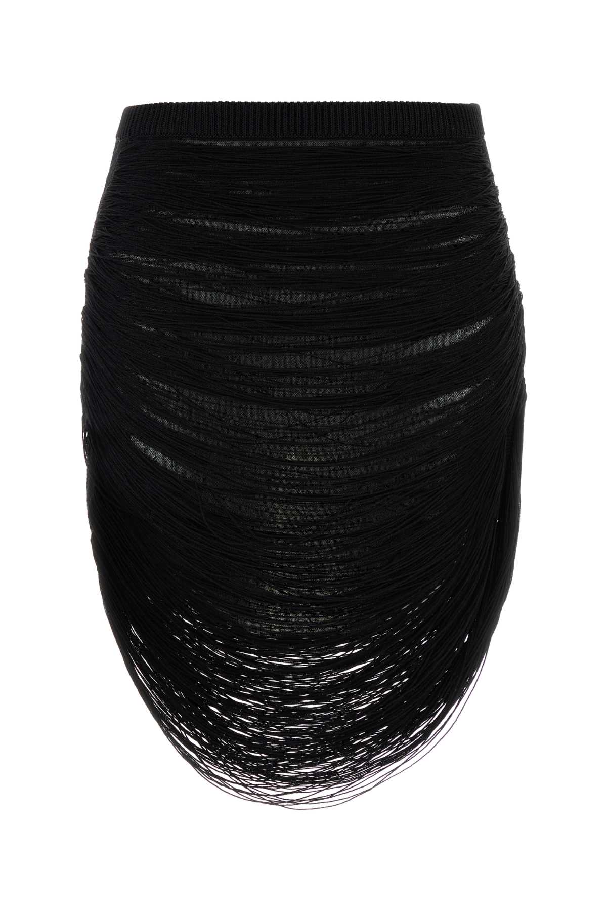 スカート THE ATTICO Black Viscose Blend Miniskirt The Attico Black Viscose Blend Miniskirt | italist