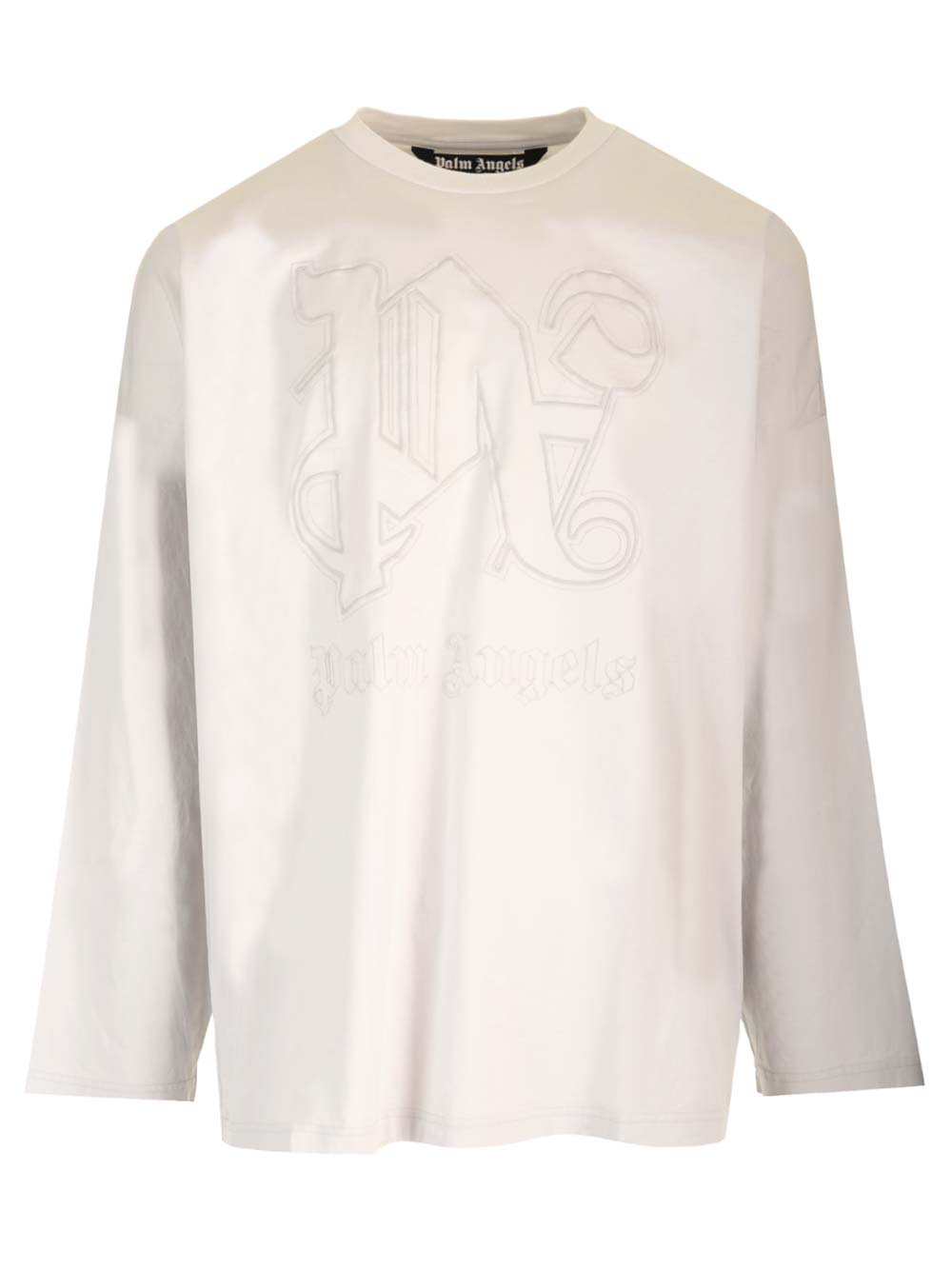 Palm Angels｜LONG-SLEEVED ROUND NECK T-SHIRTS (PMAB046F2 Palm Angels Men's Classic Logo Long Sleeve T-Shirt in Black