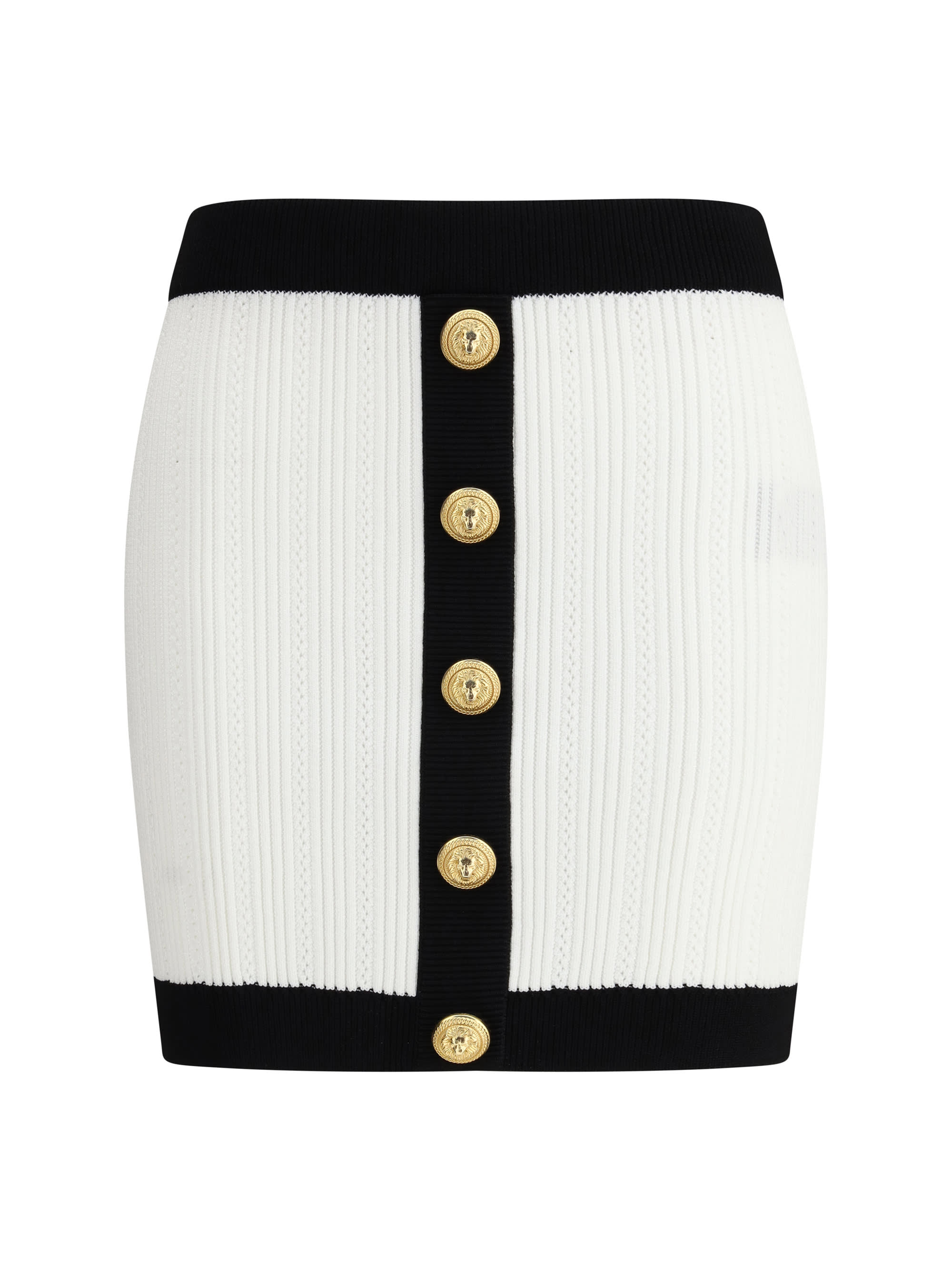 【関税＆送料込み】Balmain Ribbed Knit Mini Skirt Balmain Ribbed Mini Skirt | Sendegaro ID