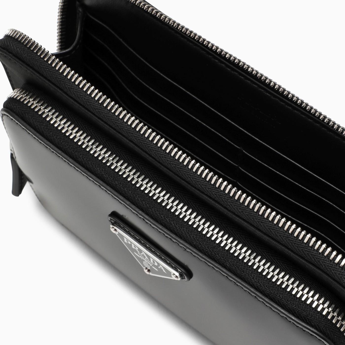 Prada Black Leather Shoulder Bag | italist