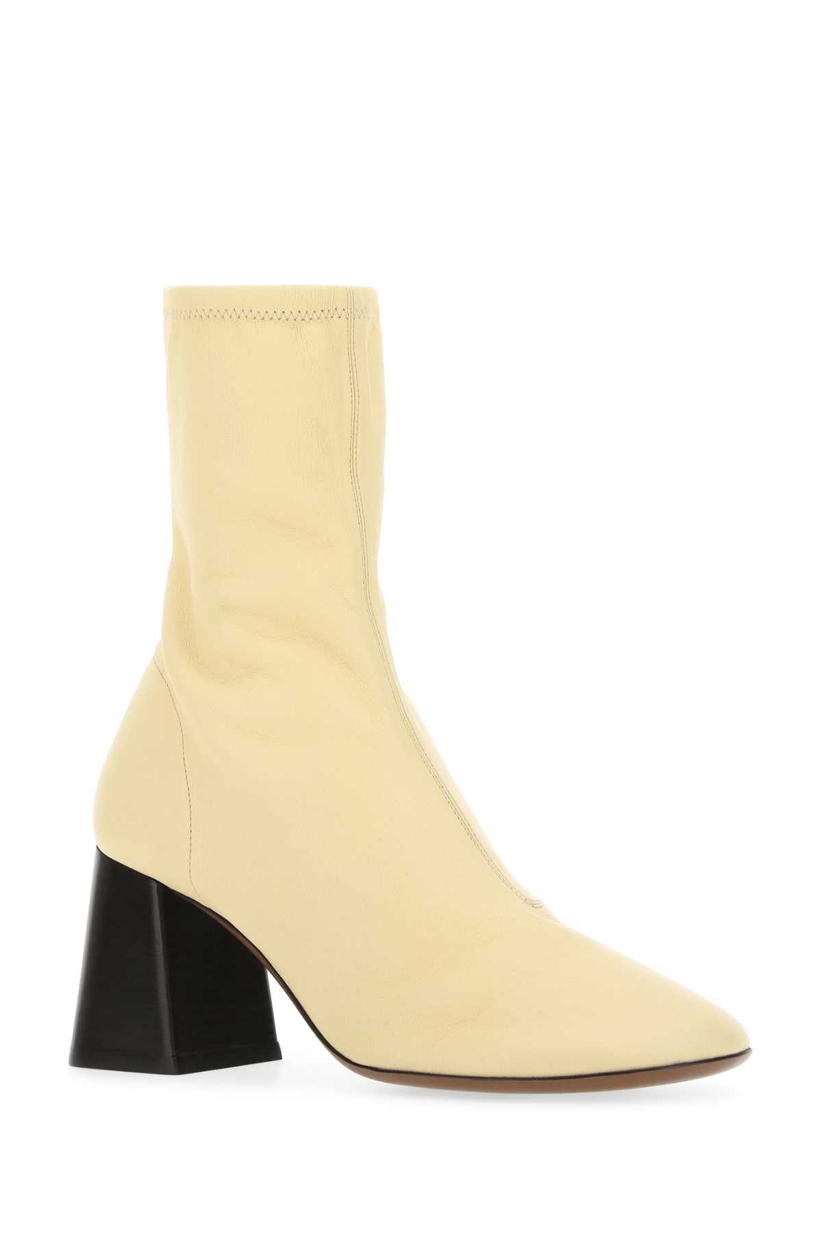 ロングブーツ NEOUS Cream Leather Lepus Ankle Boots c364681a7eafeb1154cbcdabf84693