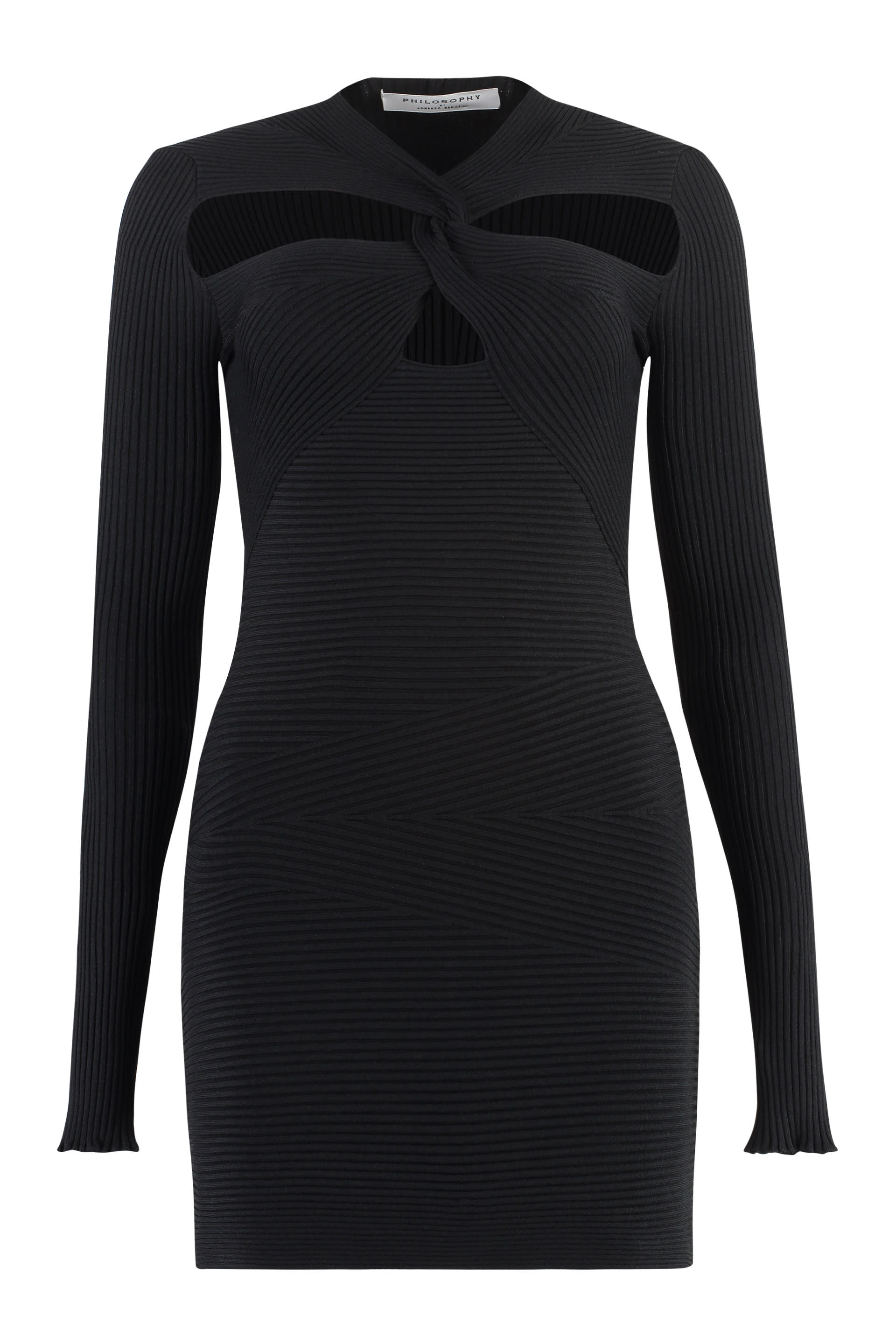 cut-out detail sweater dress