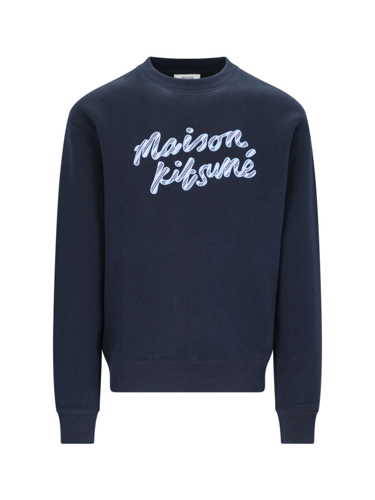 Maison Kitsuné 'handwriting' Crew Neck Sweatshirt | italist