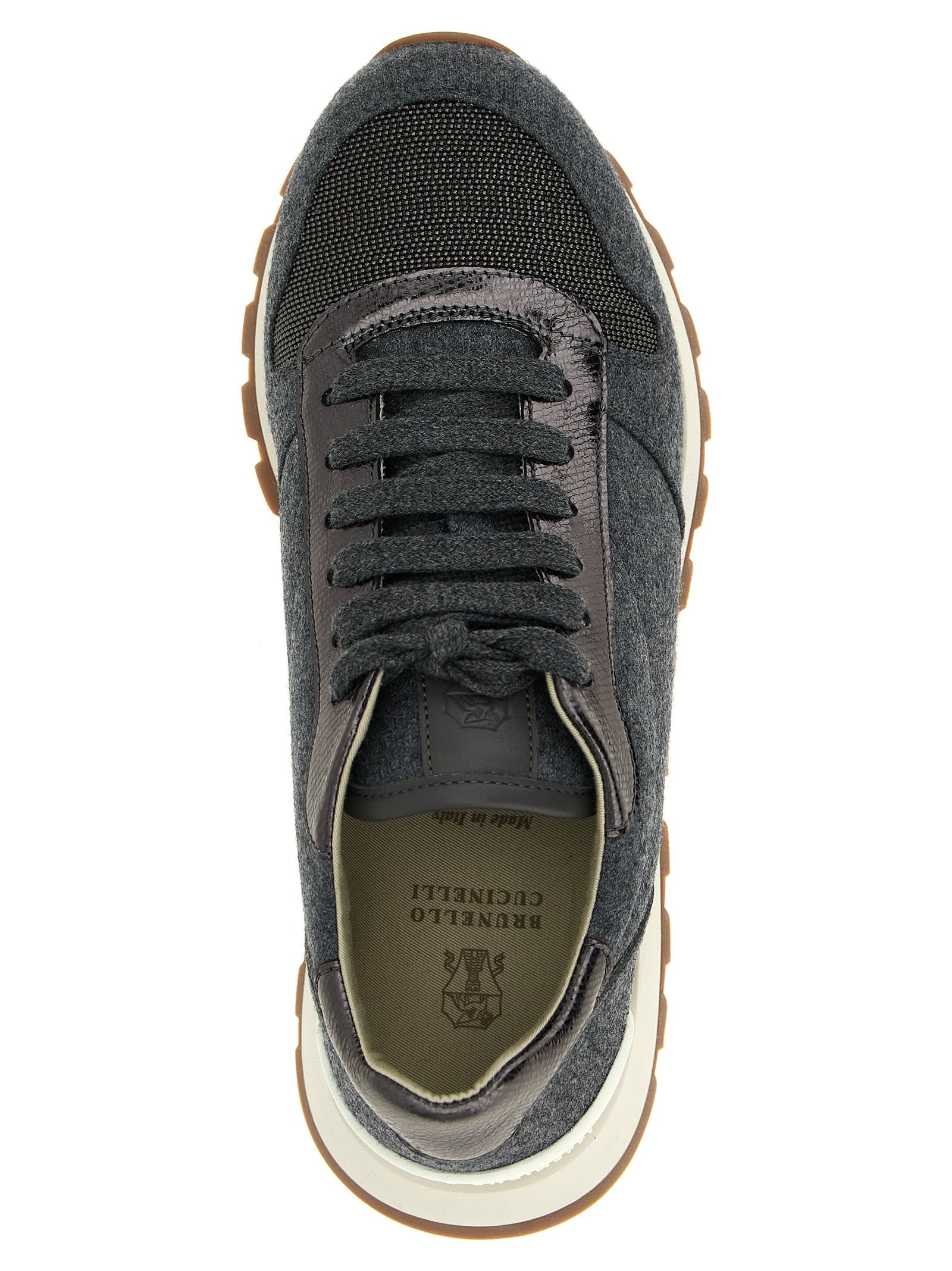 Brunello Cucinelli 'runners Precious Toe' Sneakers | italist