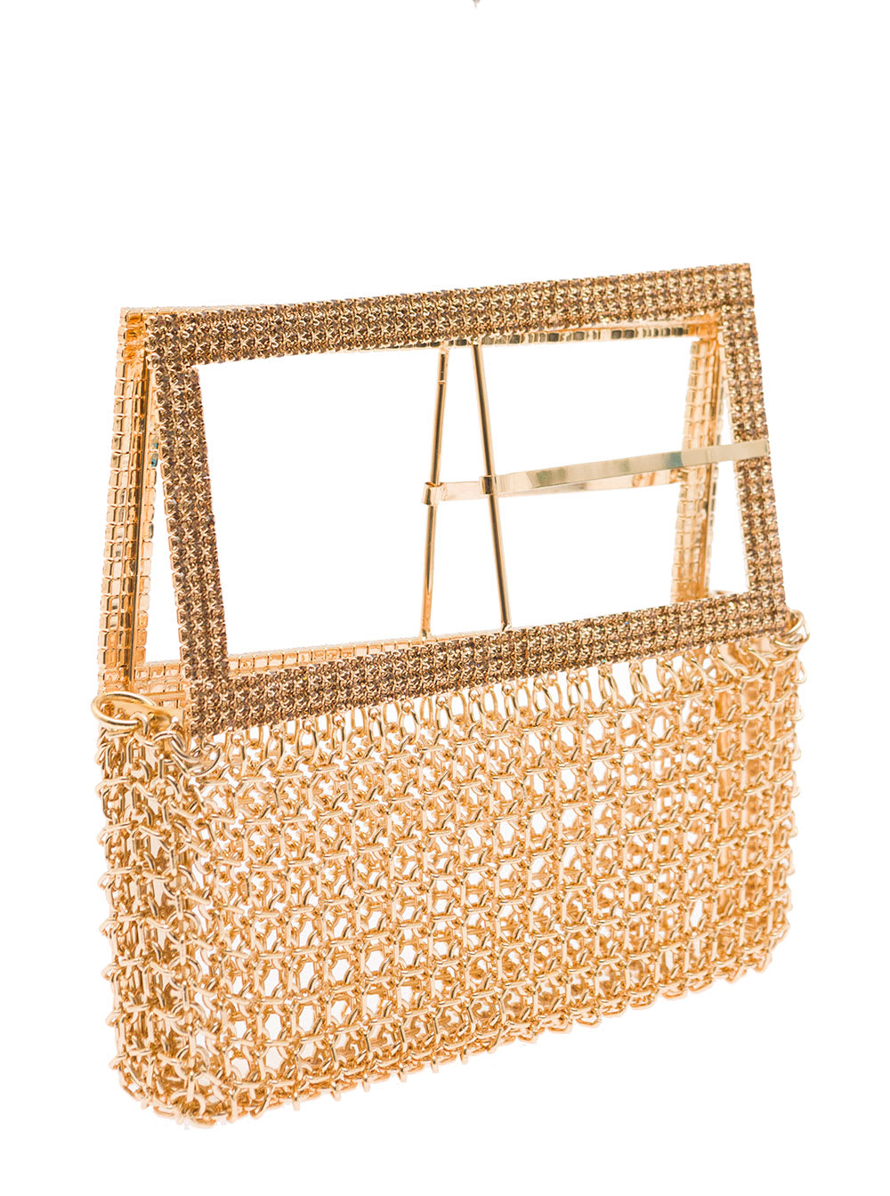 スーツ SILVIA GNECCHI Silvia Gnecchi 'downtown Bag' Gold-colored Shoulder Bag With