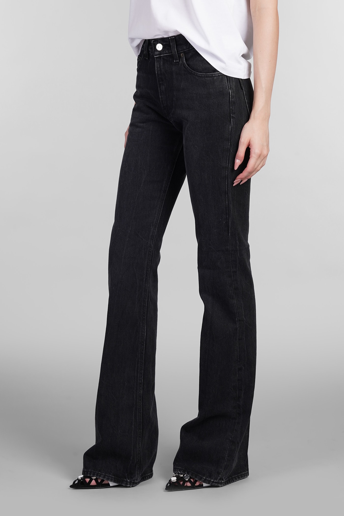 Haikure Flora Jeans In Black Cotton | italist