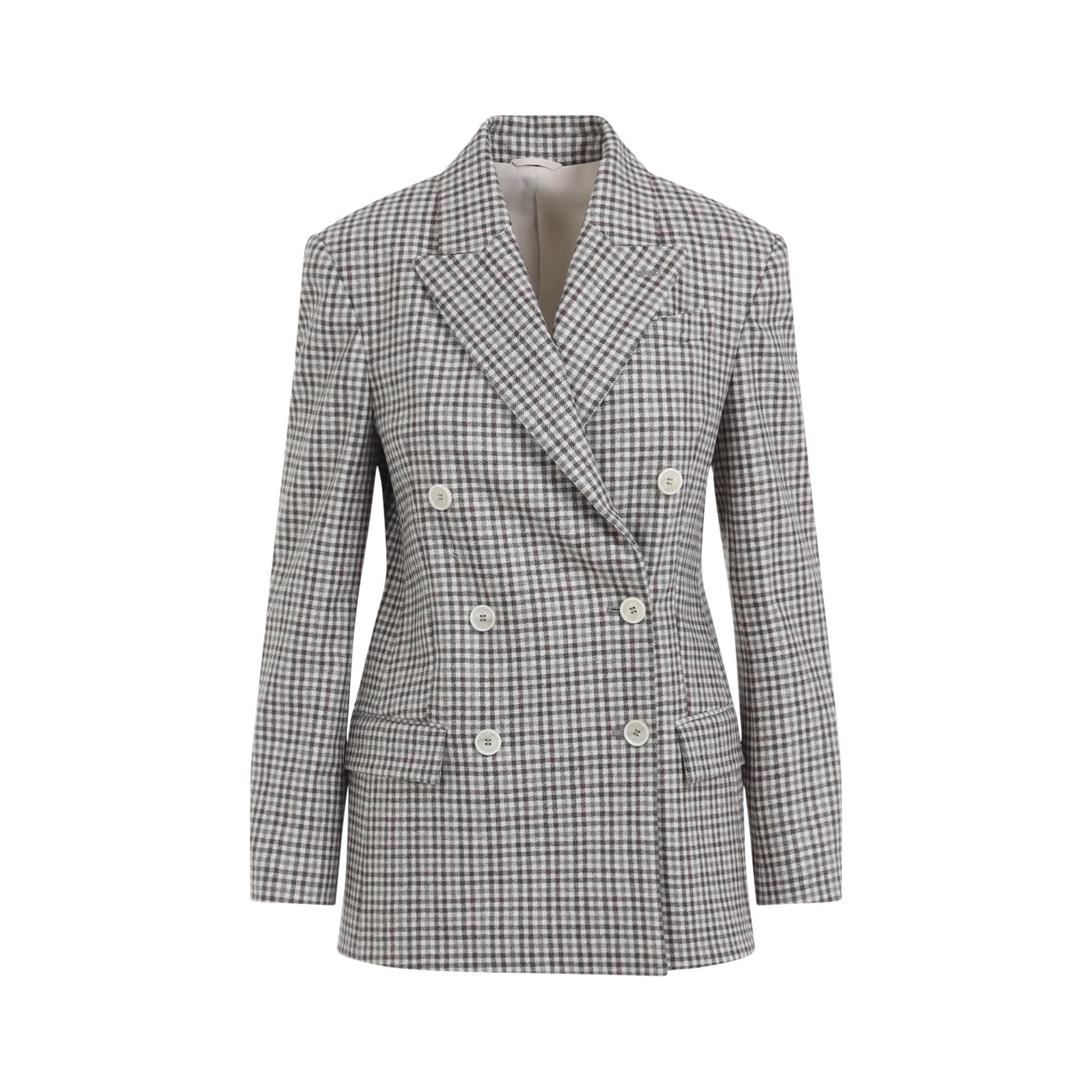 Brunello Cucinelli Vichy Jacket | italist Brunello Cucinelli Vichy Jacket | italist