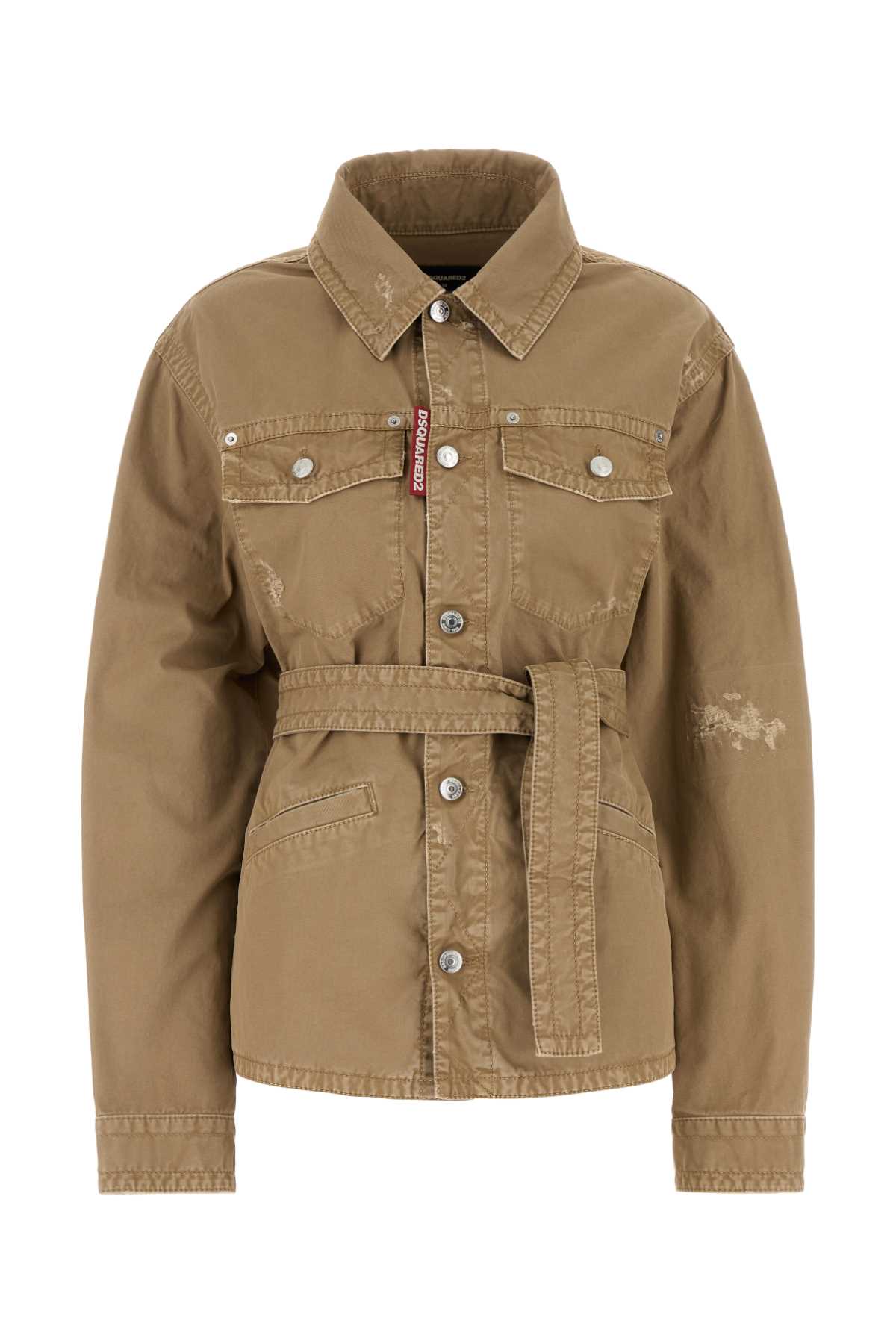 ジャケット D SQUARED2 SS25 Beige cotton jacket (S75DL0908S78205 114) Dsquared2 Beige Cotton Bomber Jacket | italist