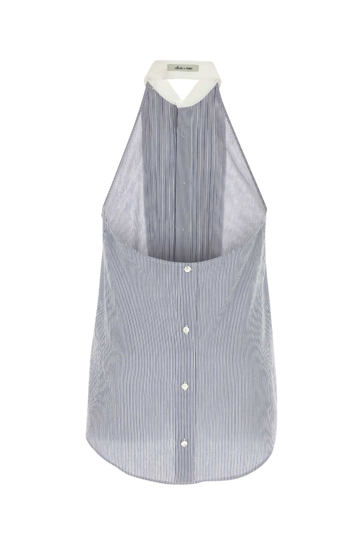 Tシャツ・カットソー FENDI Embroidered viscose blend shirt (FS1248AR6B F1O0X) FENDI Embroidered viscose blend shirt (FS1248AR6B F1O0X