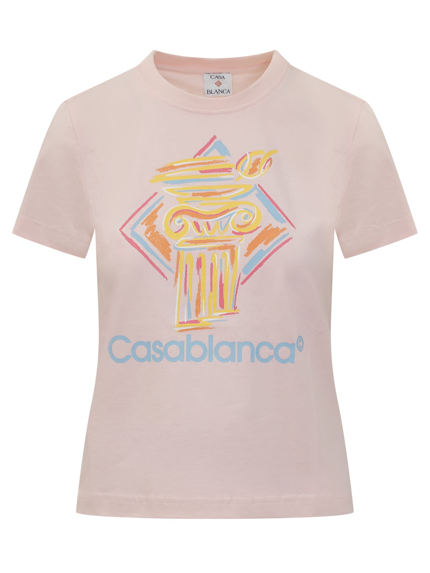 ★Casablanca★ ピンク Diamond Column Tシャツ Casablanca Diamond Column T-shirt | italist