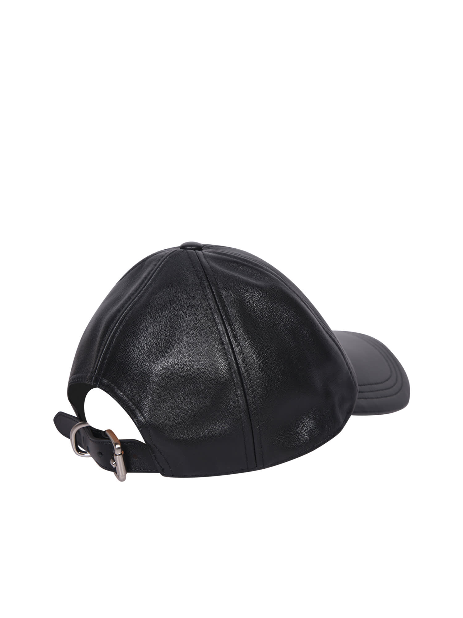 J.W. Anderson Logo Leather Baseball Cap | italist