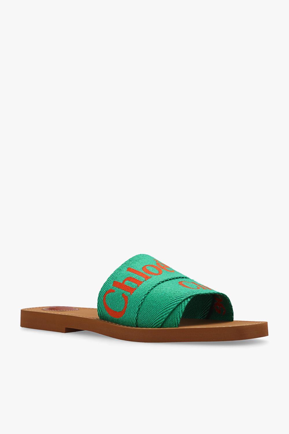 【CHLOE】 グリーン Woody スライド Chloé 'woody' Slides | italist