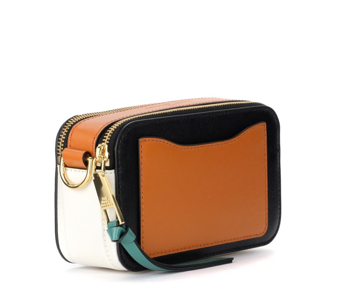 Marc Jacobs Grey & Orange 'The Snapshot' Bag - ShopStyle
