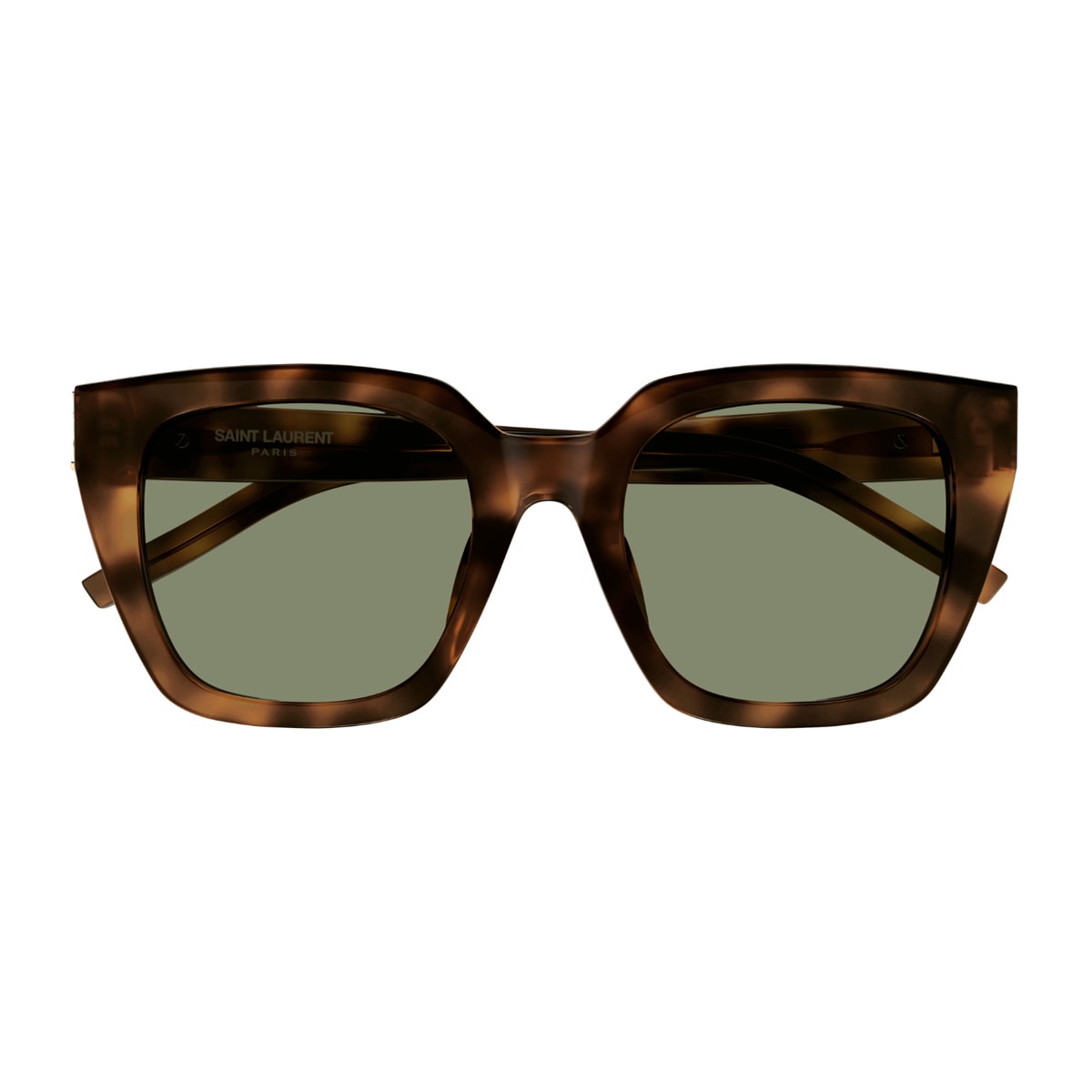 SAINT LAURENT サングラス SLM143F-003 HAVANA/GREEN Saint Laurent Eyewear Saint Laurent Sl M143 Linea Monogram