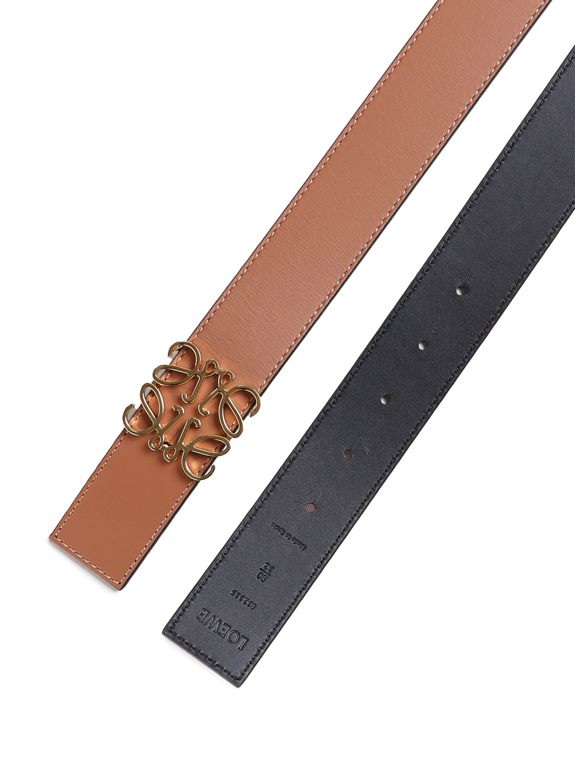 Loewe Reversable Anagram Leather Belt | GmarShops
