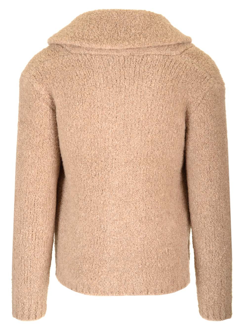 gabriele pasini カーディガン Gabriele Pasini Beige Boucle Cardigan | italist