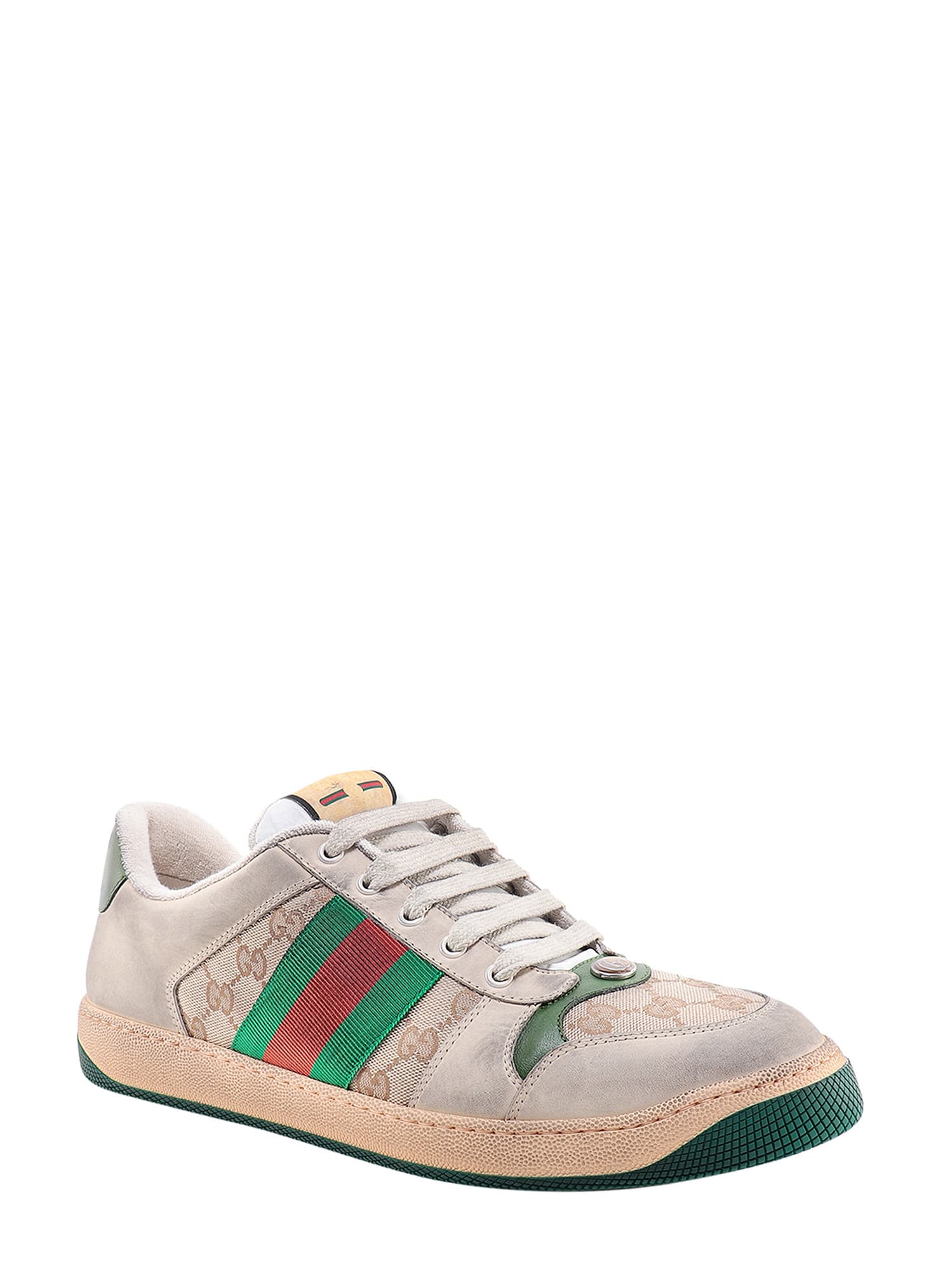 スニーカー Gucci Screener Gg Men's GG Screener sneaker in GG canvas/white leather | GUCCI® US