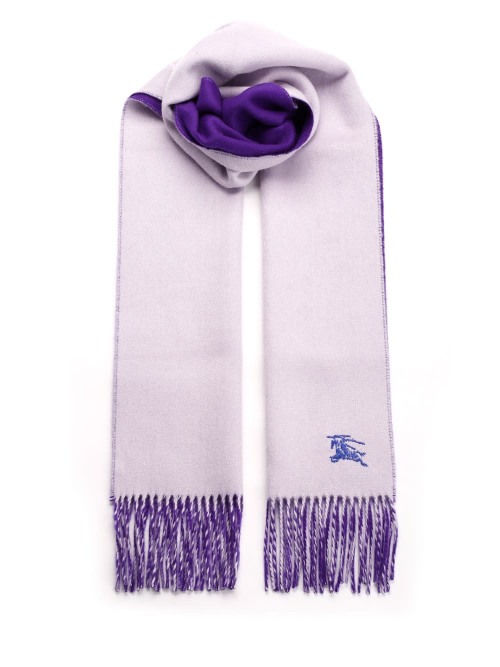 マフラー・ストール Burberry FW23 Lilac cashmere scarf (8079193 B7312) Burberry Purple Cashmere Scarf | italist