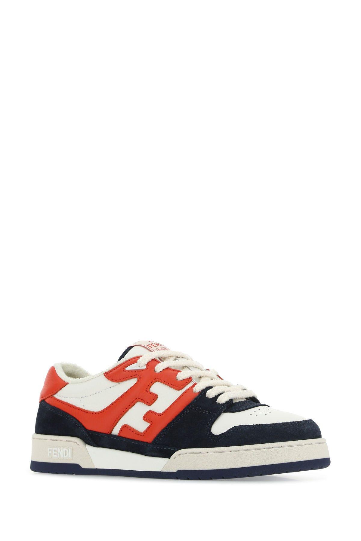 Fendi Multicolor Leather Match Sneakers | italist