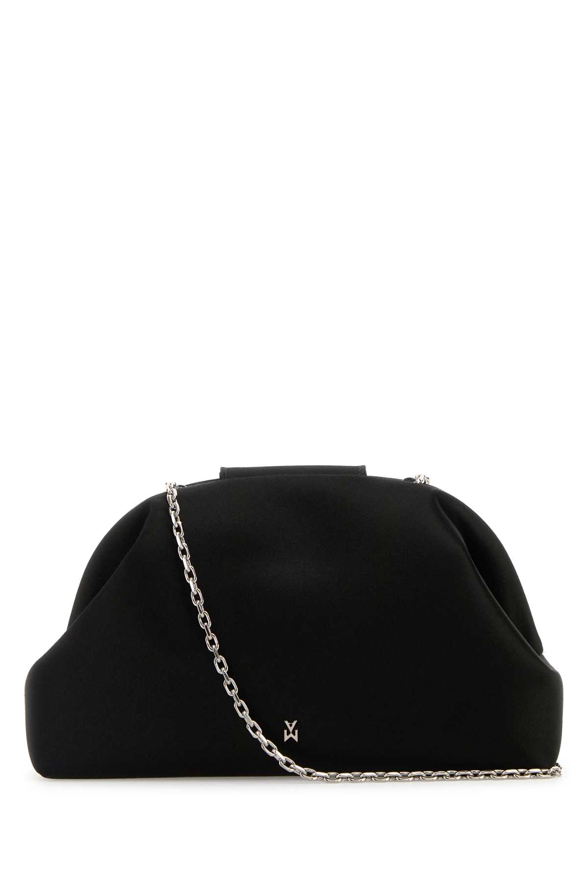 クラッチバッグ AMINA MUADDI CLUTCH BAG (CAMELIA SATBLSILHA) 14B363575CAM_CAMELIACLUTCHBLAC