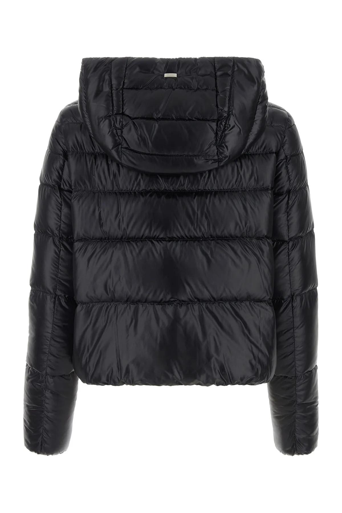 Herno Black Nylon Down Jacket | italist