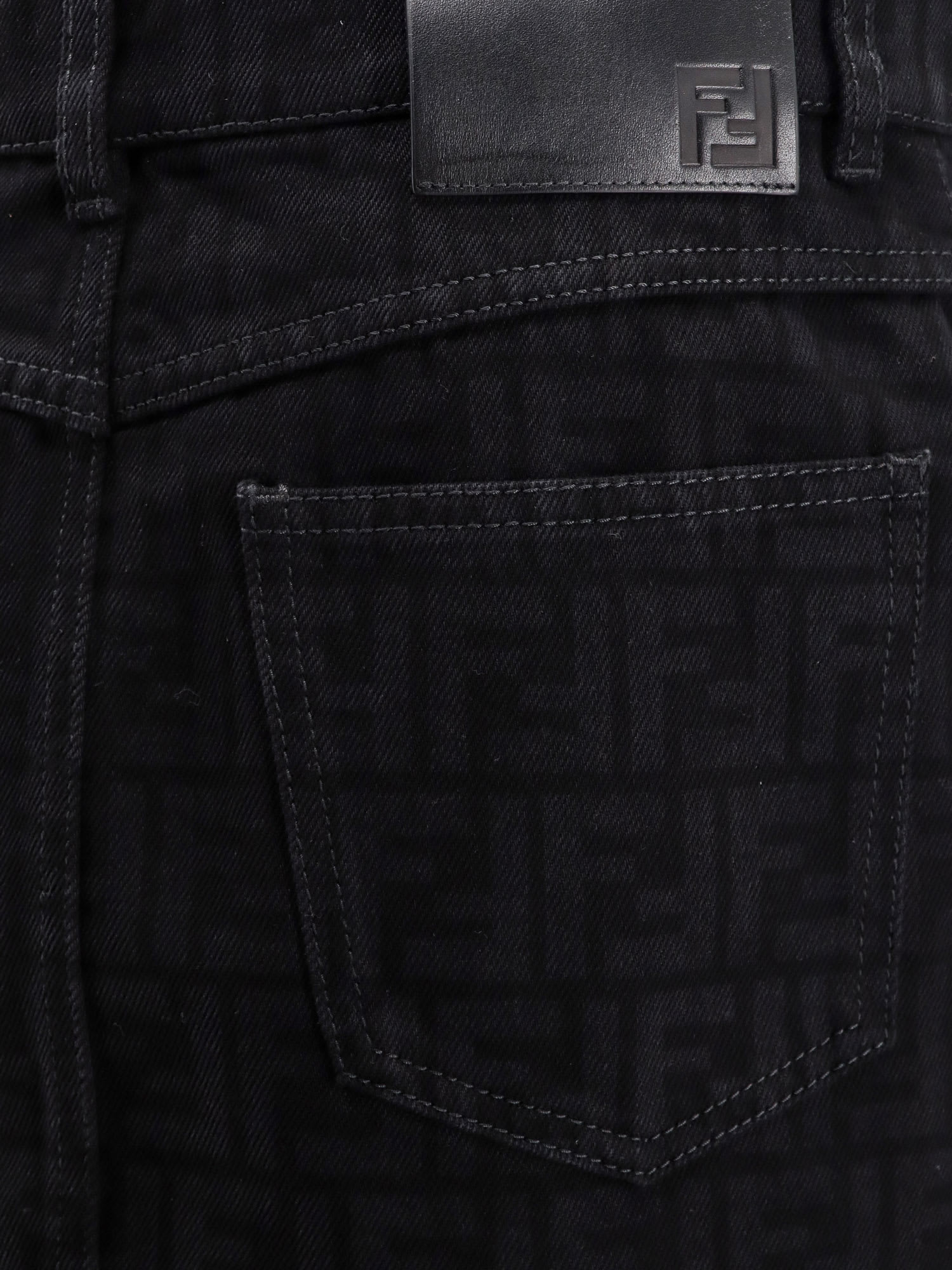 Fendi Ff Denim Miniskirt | italist