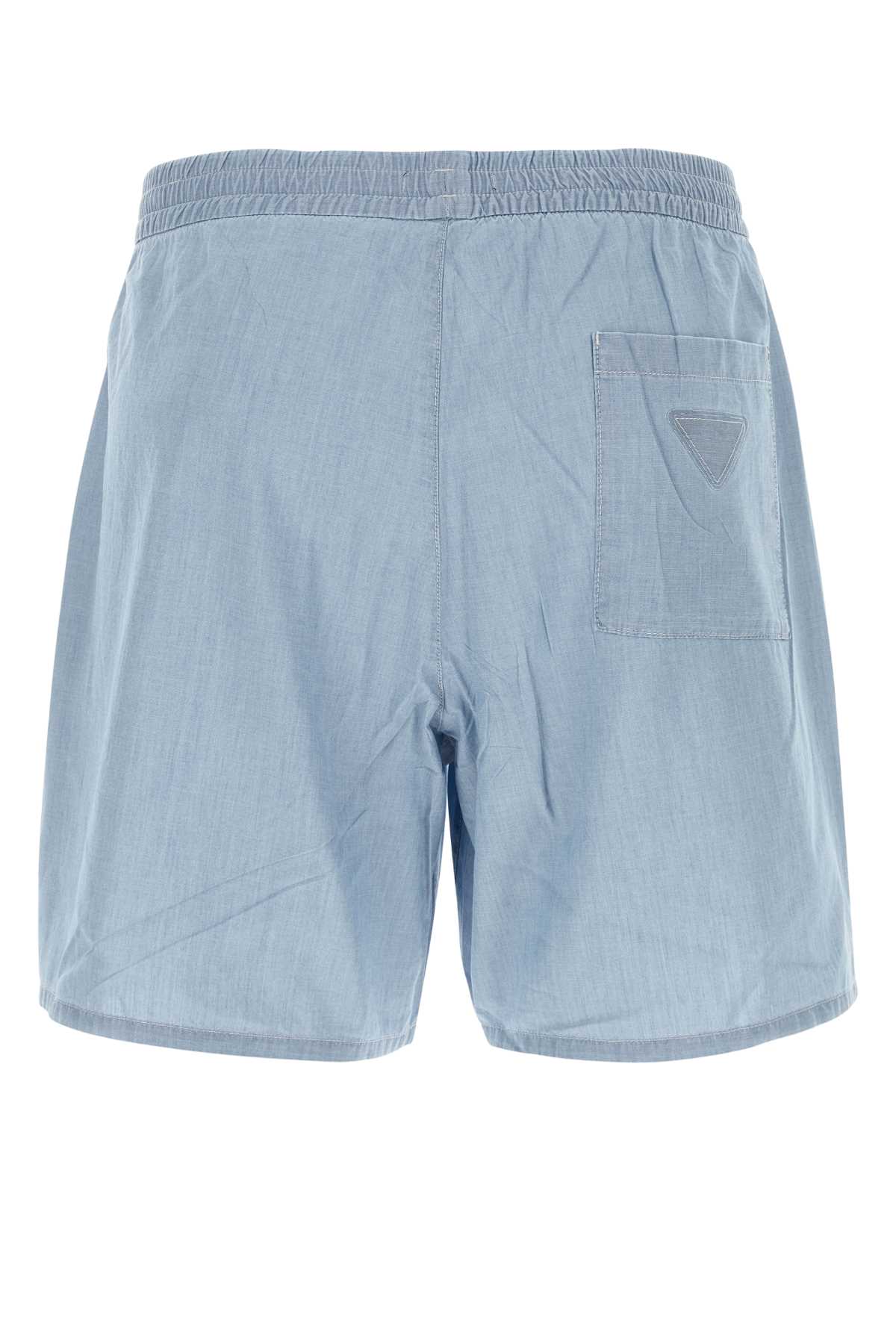 ショートパンツ Prada Pastel Light Blue Poplin Shorts Prada Pastel Poplin Shorts in Blue | Lyst