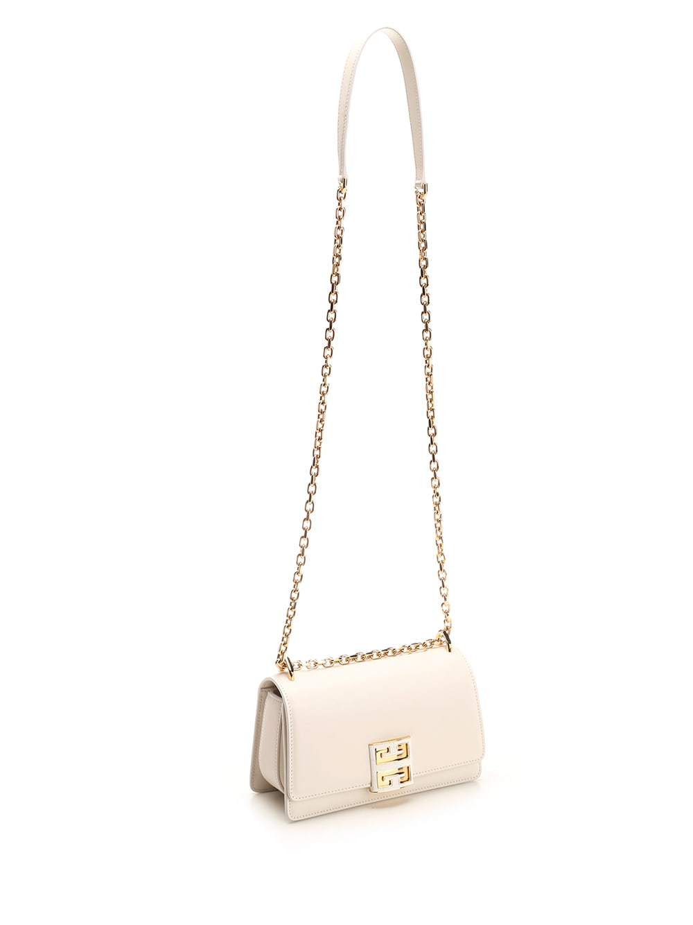 ＊GIVENCHY＊ 4G Small Shoulder Bag Givenchy Small 4G Crossbody Box Bag Cloud Grey Leather NWT