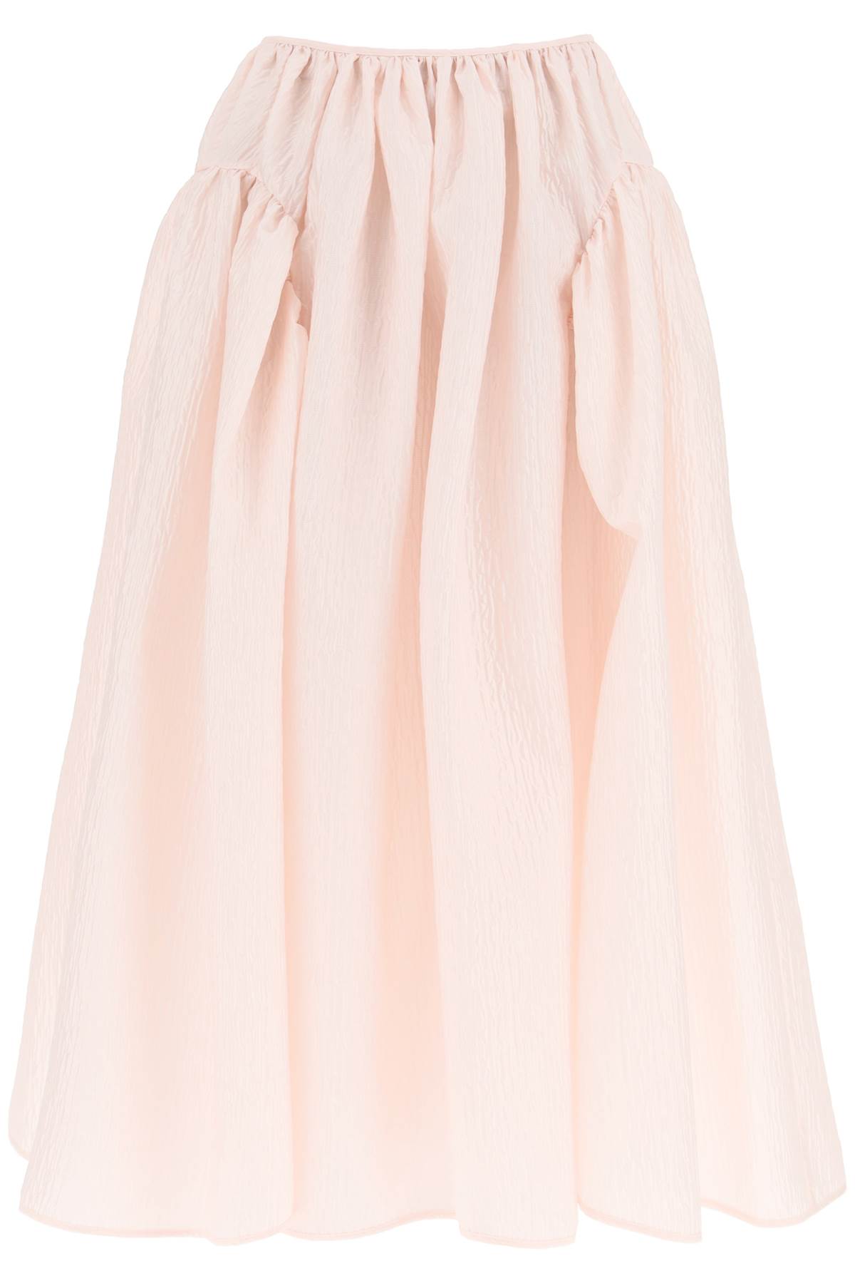 スカート cecilie bahnsen fatou red midi skirt uk8 Cecilie Bahnsen 'fatou' Stria Matelassé Maxi Skirt | italist