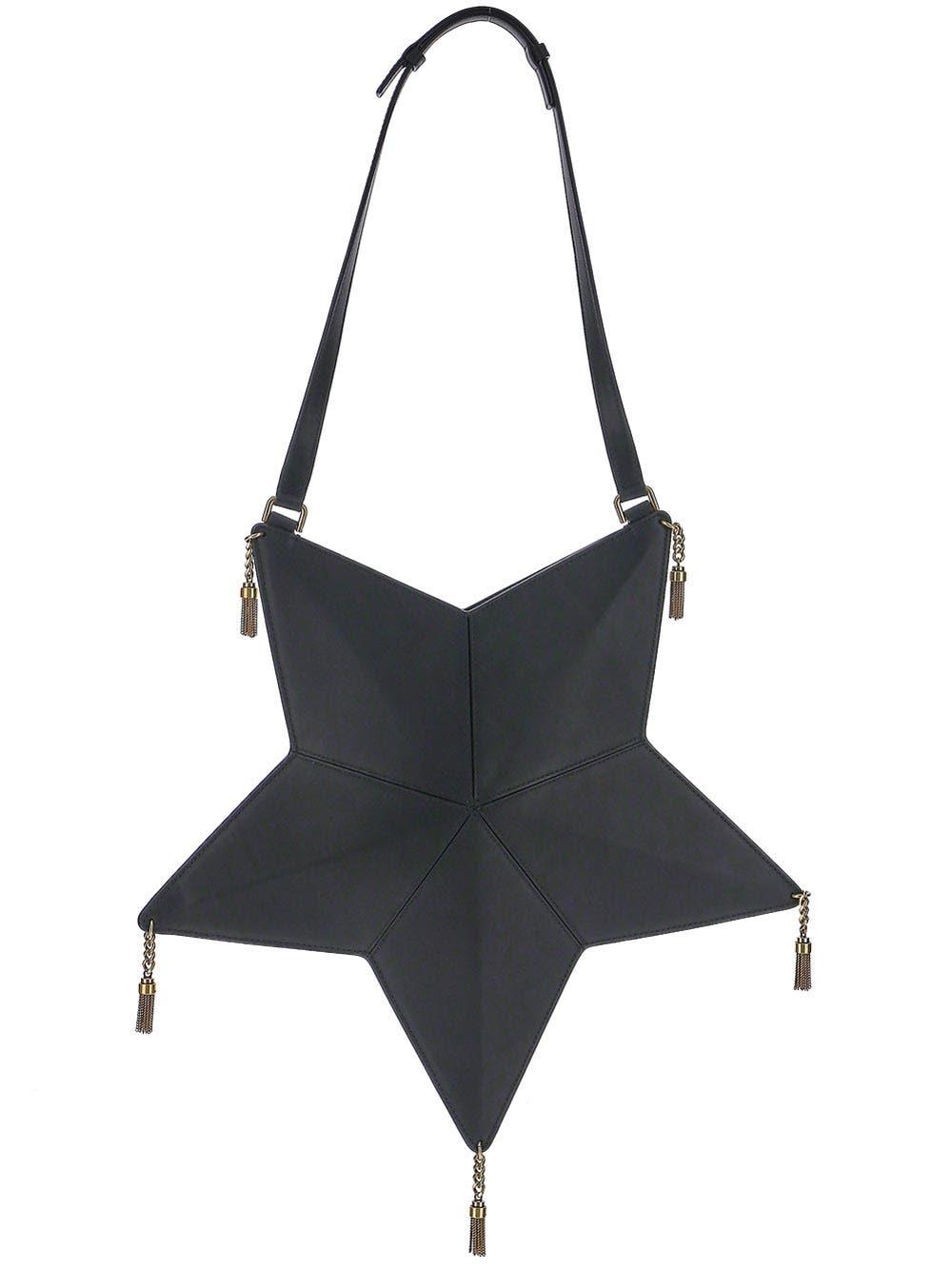 Saint Laurent Astro Shoulder Bag In Vegetable-tanned Leather