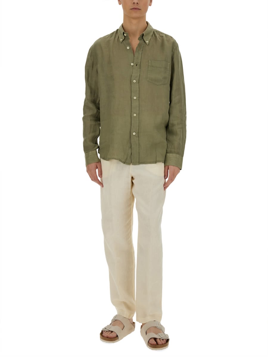 120% Lino Button Down Shirt | italist
