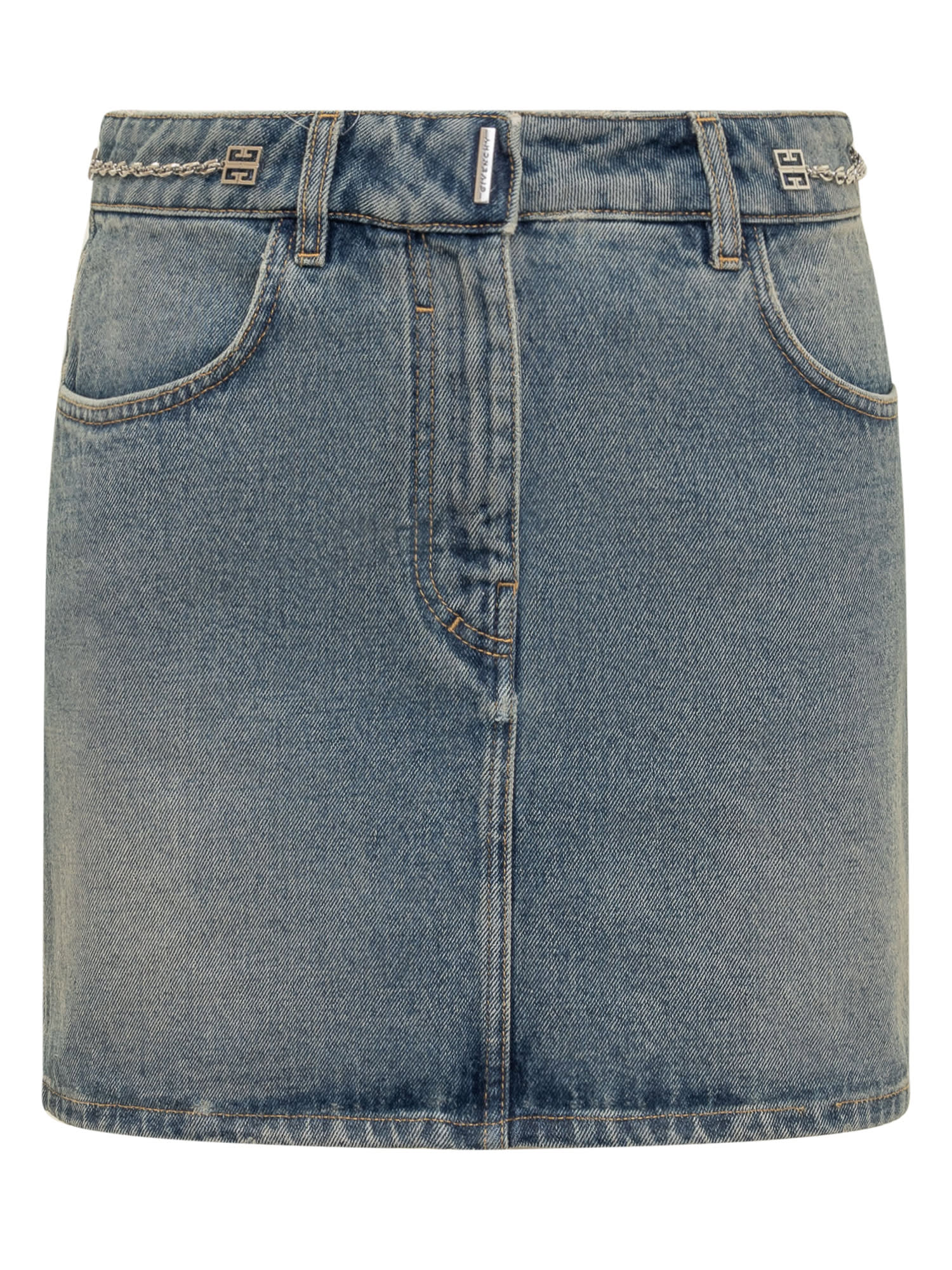 【関税＆送料込み】Givenchy Denim Skirt With Chain Givenchy Denim Skirt With Chain | italist