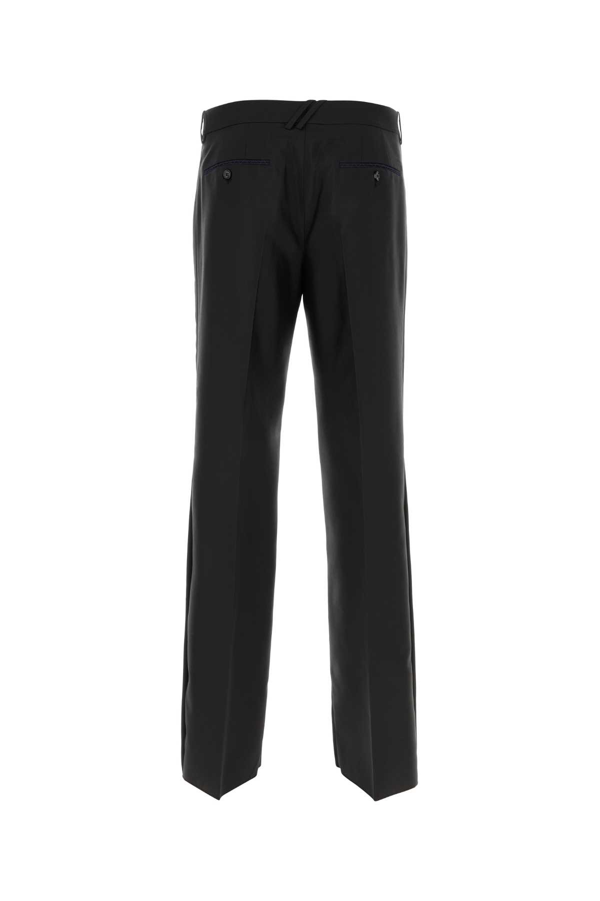 パンツ BURBERRY Black Wool Blend Wide-Leg Pant Burberry Black Wool Blend Wide-leg Pant | italist