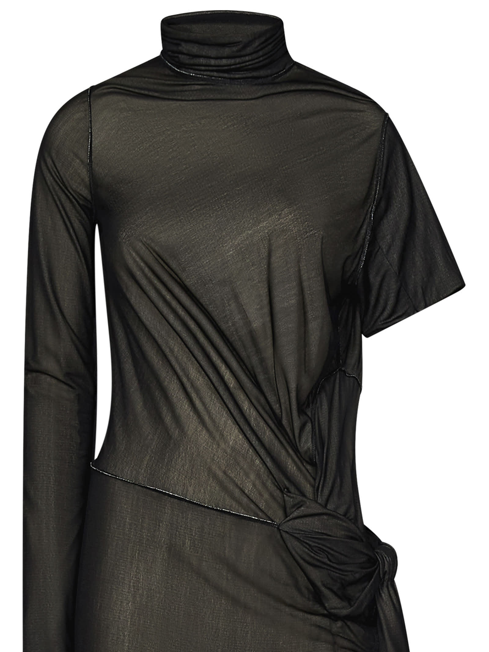 【送料&関税込】Maison Margiela One-shoulder Semi-sheer Midi Maison Margiela One-shoulder Semi-sheer Midi Dress | italist