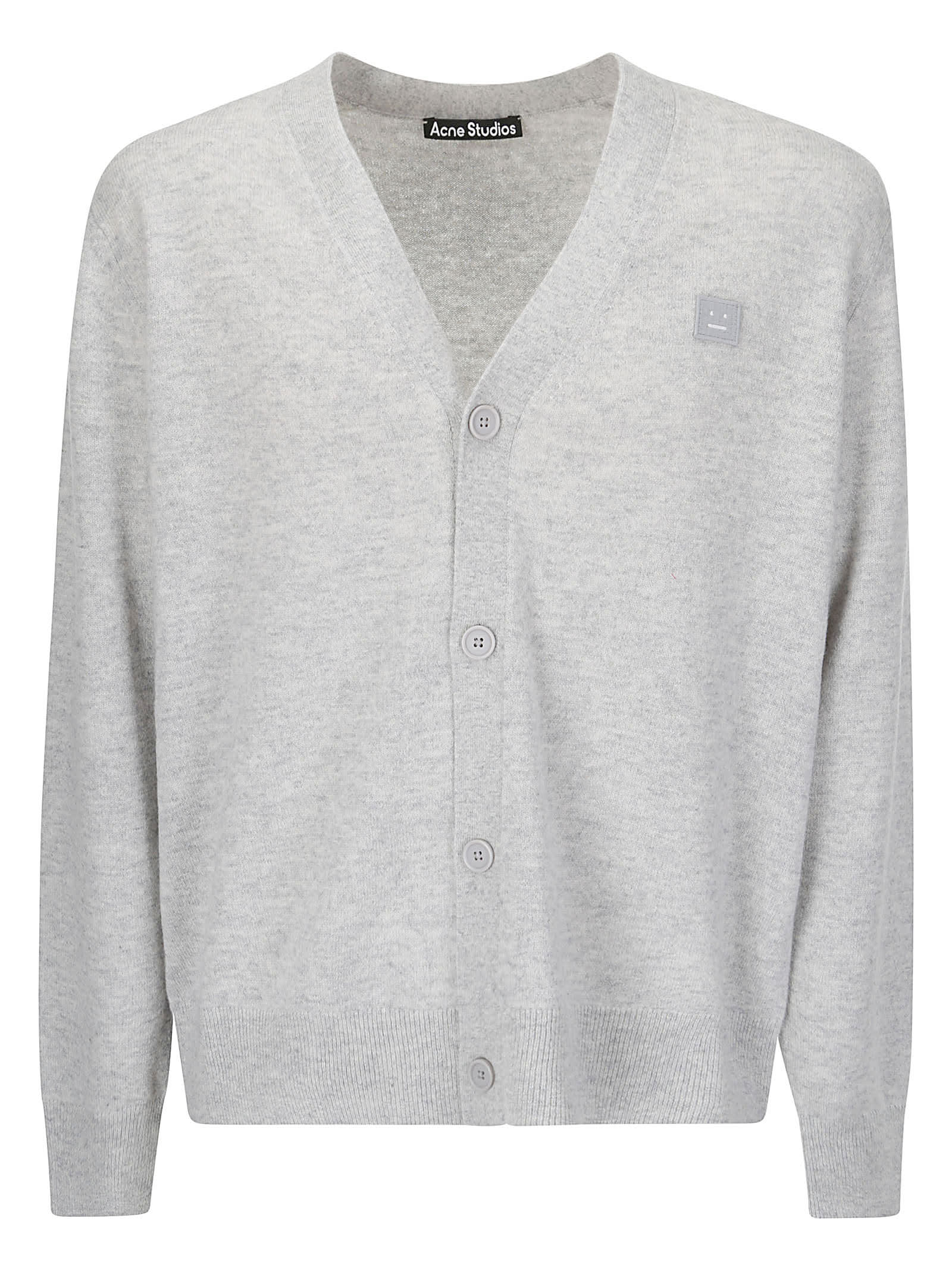 【Acne Studios】 24FW Face Logo Patch Cardigan カーディガン Acne Studios Face Logo Patch V-neck Cardigan | italist
