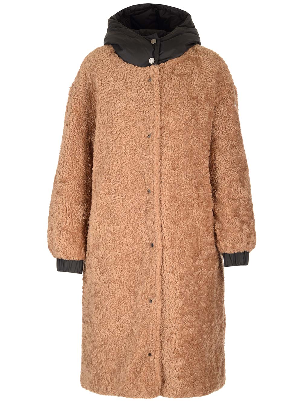 Moncler Bernache Teddy-Fleece Coat - Brown