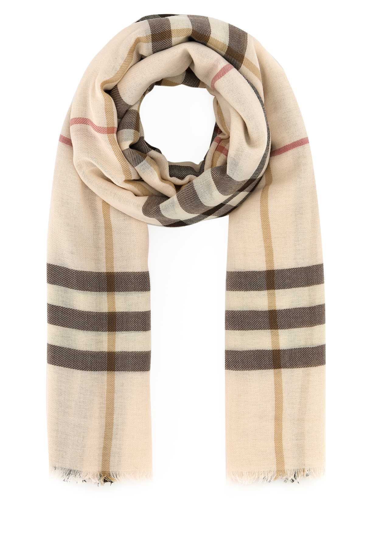 マフラー・ストール Burberry SS25 Embroidered wool scarf (8102536 A9392) Burberry Embroidered Wool Scarf | italist