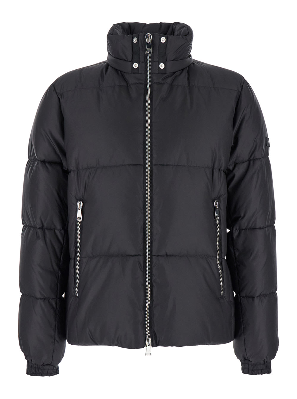 【在庫あり】 'grami' TATRAS Black In Patch Logo And Hood With Jacket Down ジャケット・アウター