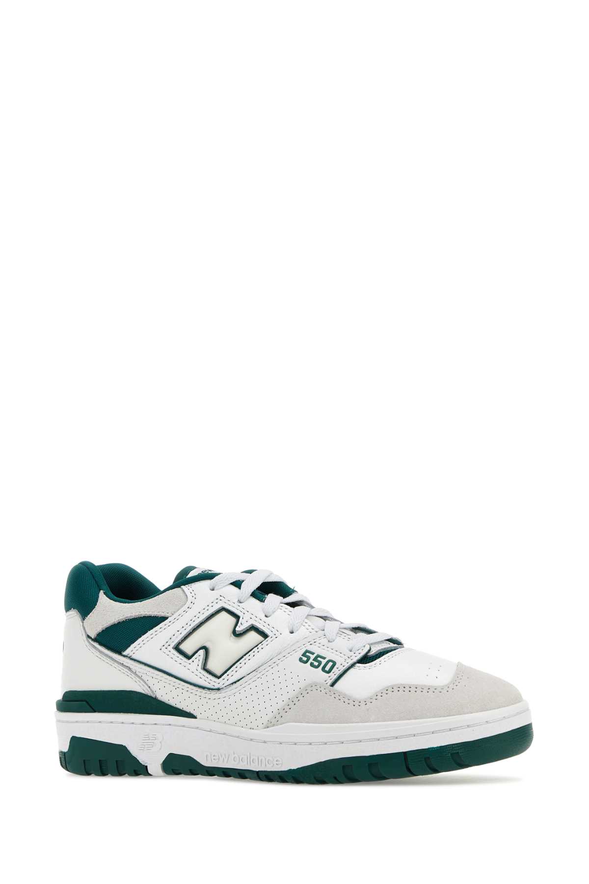New Balance Two-tones Leather And Fabric 550 Sneakers