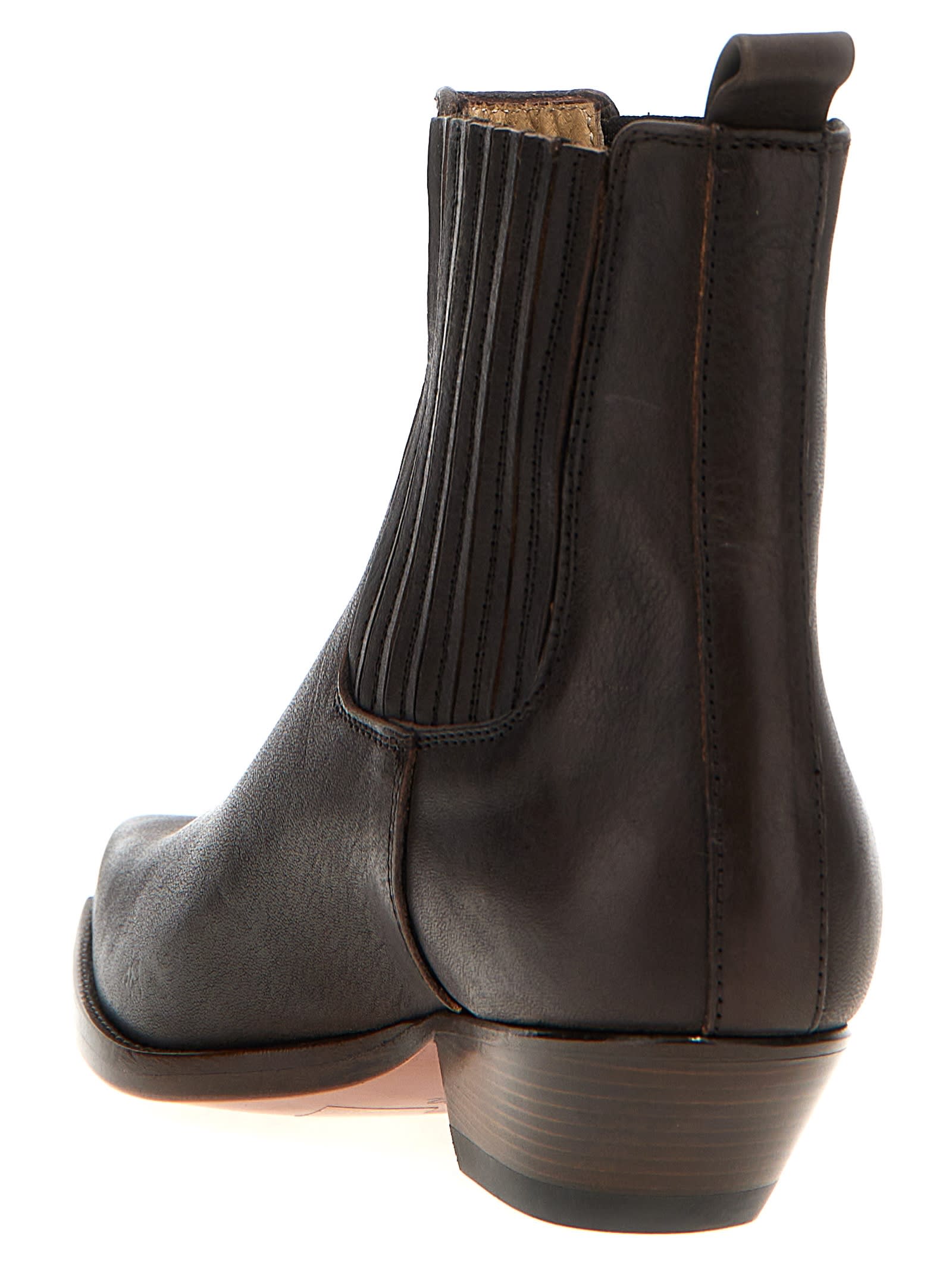 ショートブーツ・ブーティ SONORA Black leather Hidalgo ankle boots Sonora Black Leather Hidalgo Ankle Boots | italist