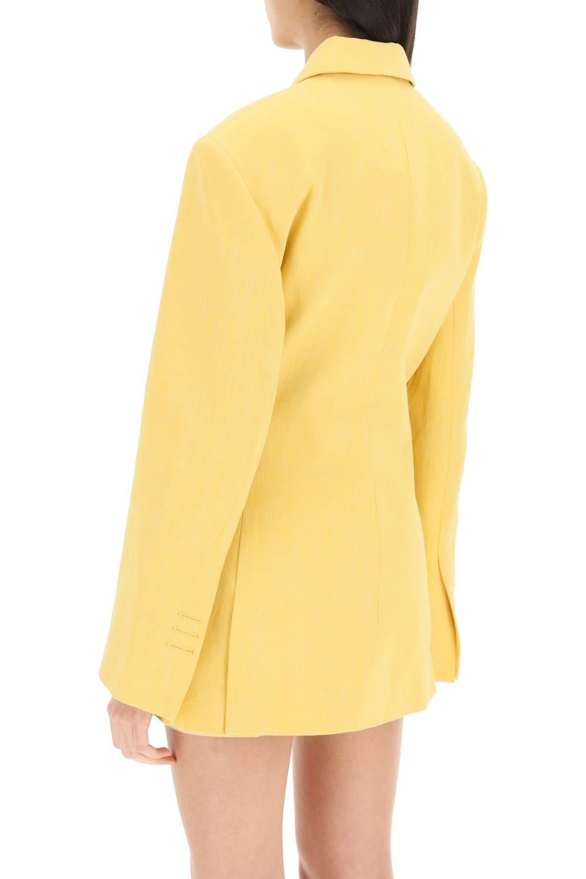 ボトムスその他 Jacquemus Yellow Double-Breasted Blazer Jacquemus Double-breasted Blazer | italist