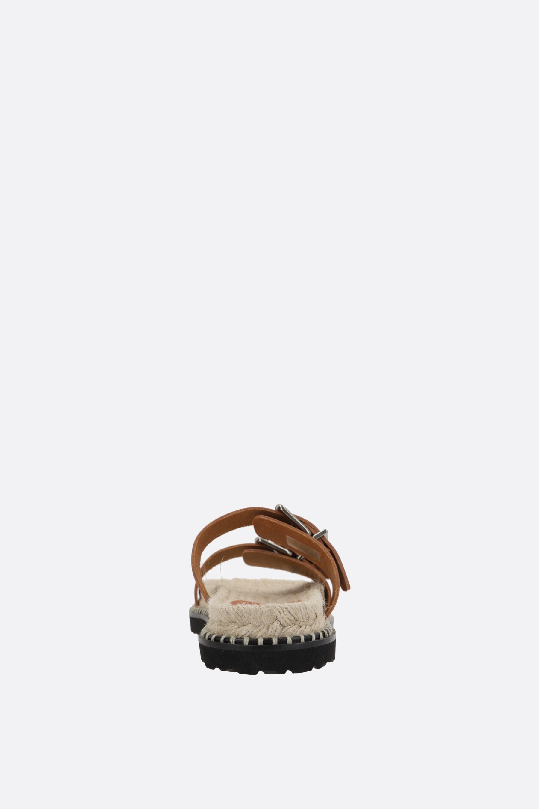 Castañer Ter/261 Flat Sandals In Smooth Leather | italist