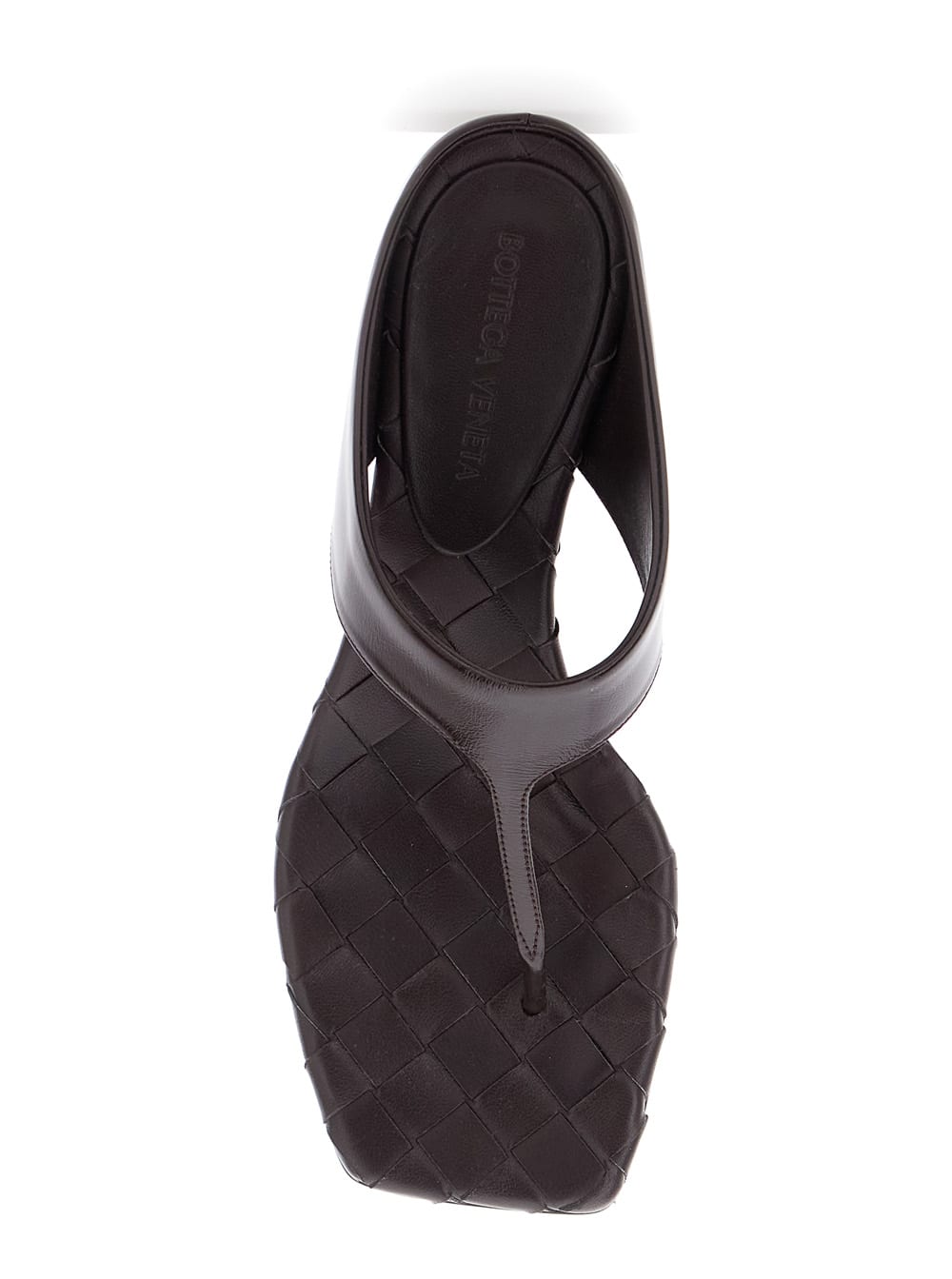 Bottega Veneta Bordeaux Thong Sandals | italist