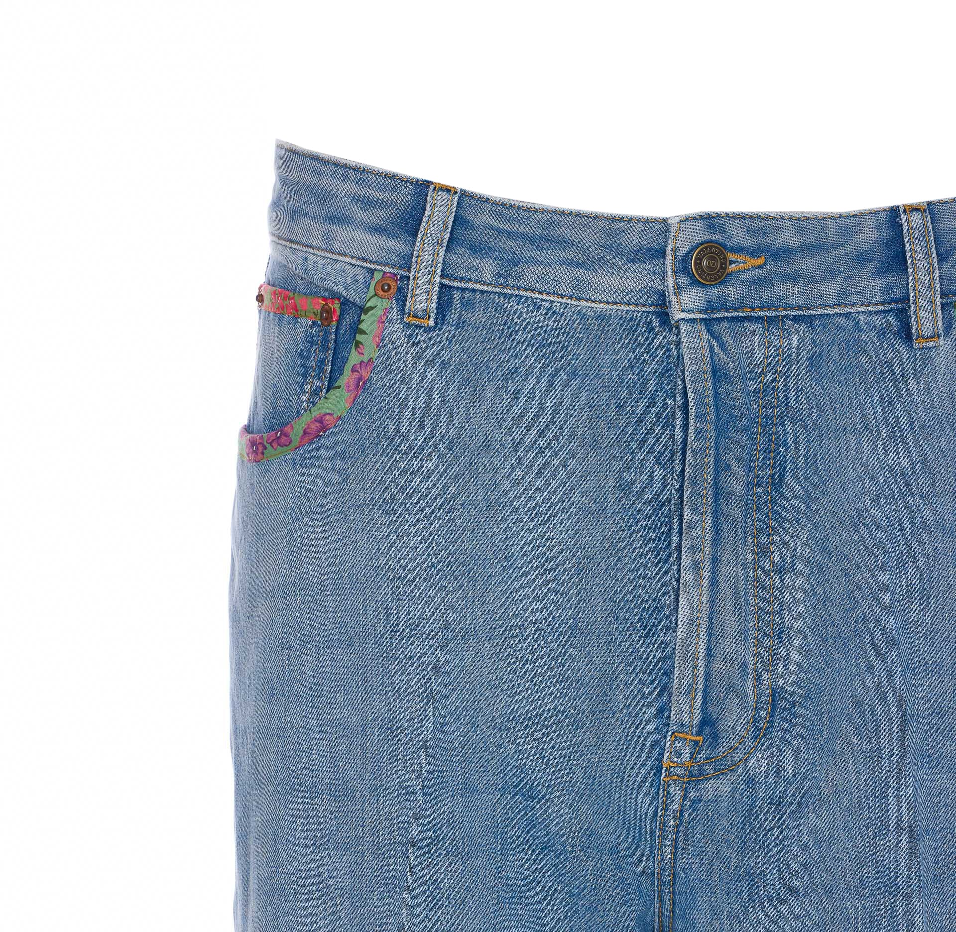 【関税＆送料込み】Valentino Garavani Floral Print Jeans Valentino Garavani Embroidered Jeans | Blue | FARFETCH