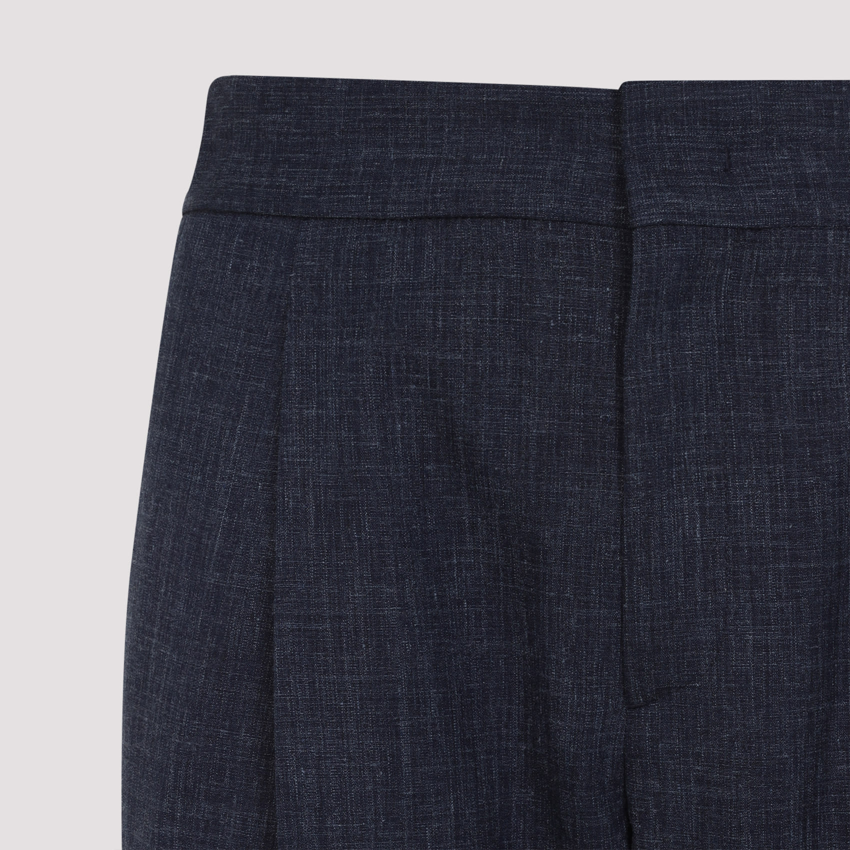【関税&送料込】Giorgio Armani Melange Blue Wool Blend Pant Giorgio Armani Melange Blue Wool Blend Pant | italist