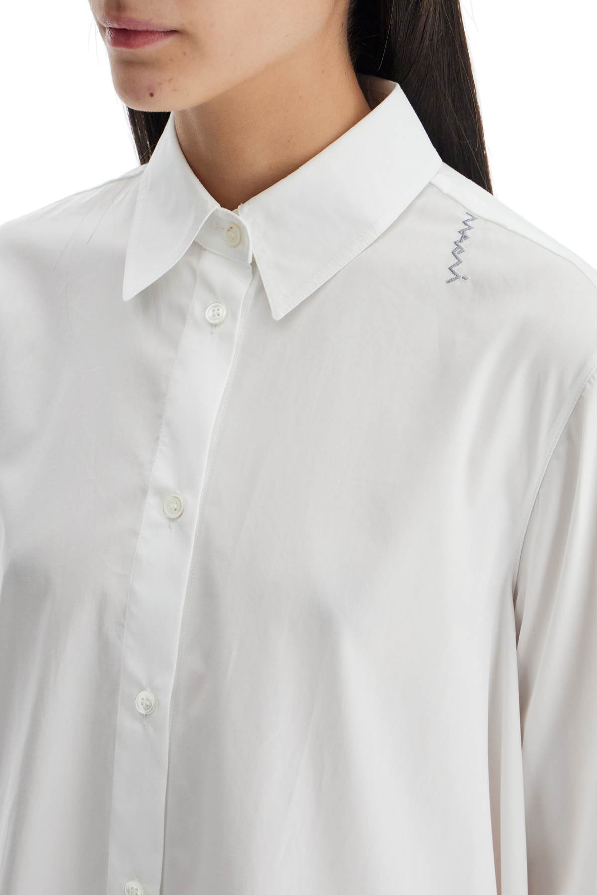 【送料&関税込】Marni White Cotton Dress With Embroidery Marni White Cotton Dress With Embroidery | italist