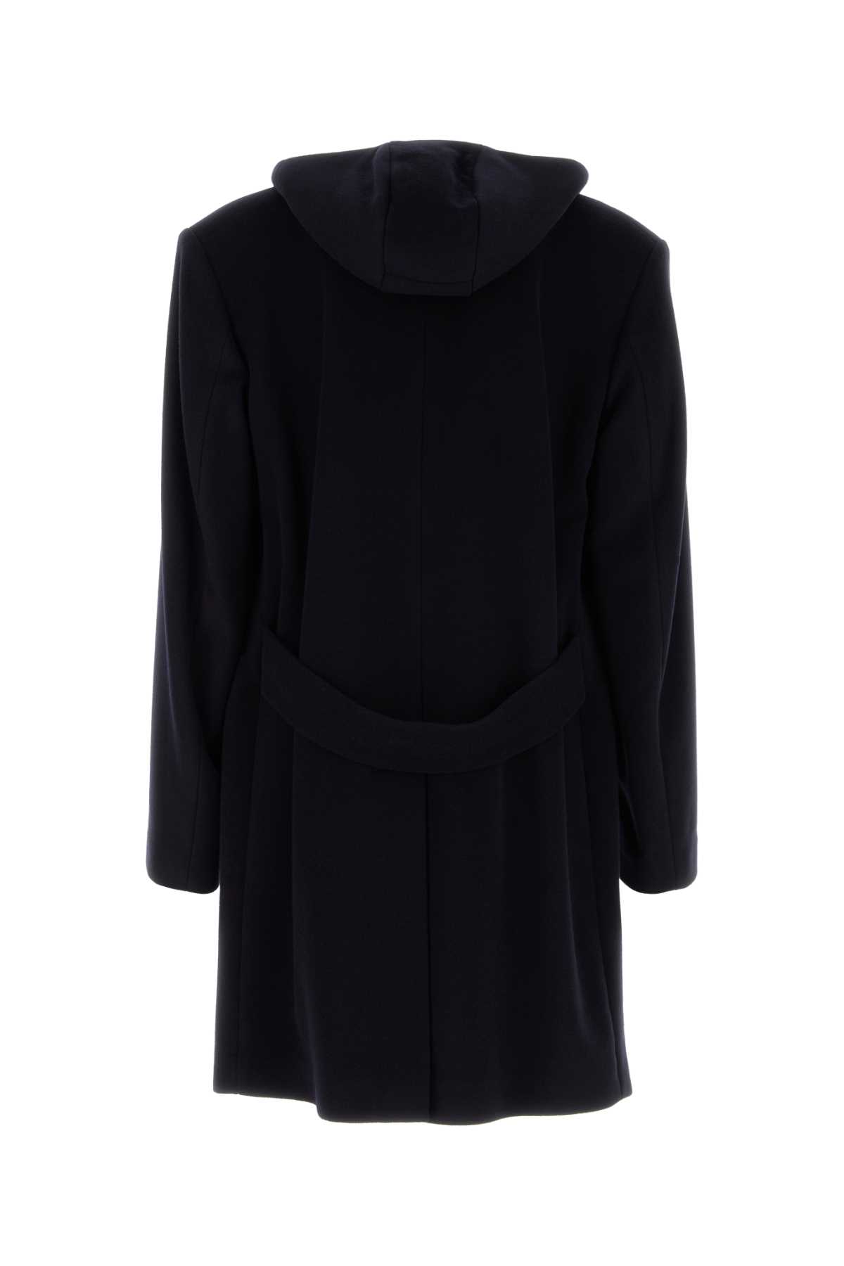 コート PRADA MIDNIGHT BLUE WOOL BLEND COAT Prada Midnight Blue Wool Blend Coat | italist
